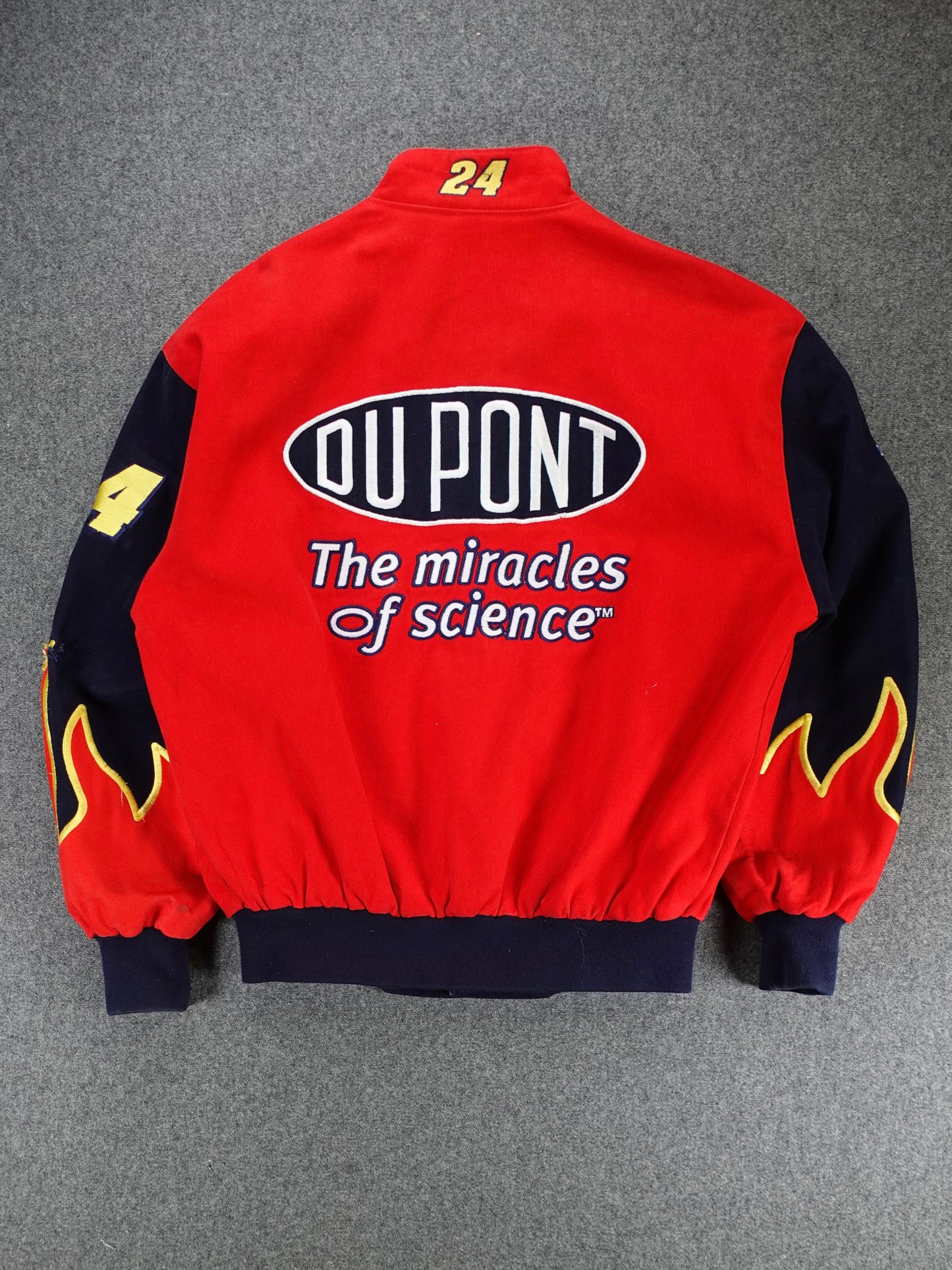 90s/2000s - NASCAR Dupont Racing Chase Authentics JH Design Advertising Jacket (Copy)