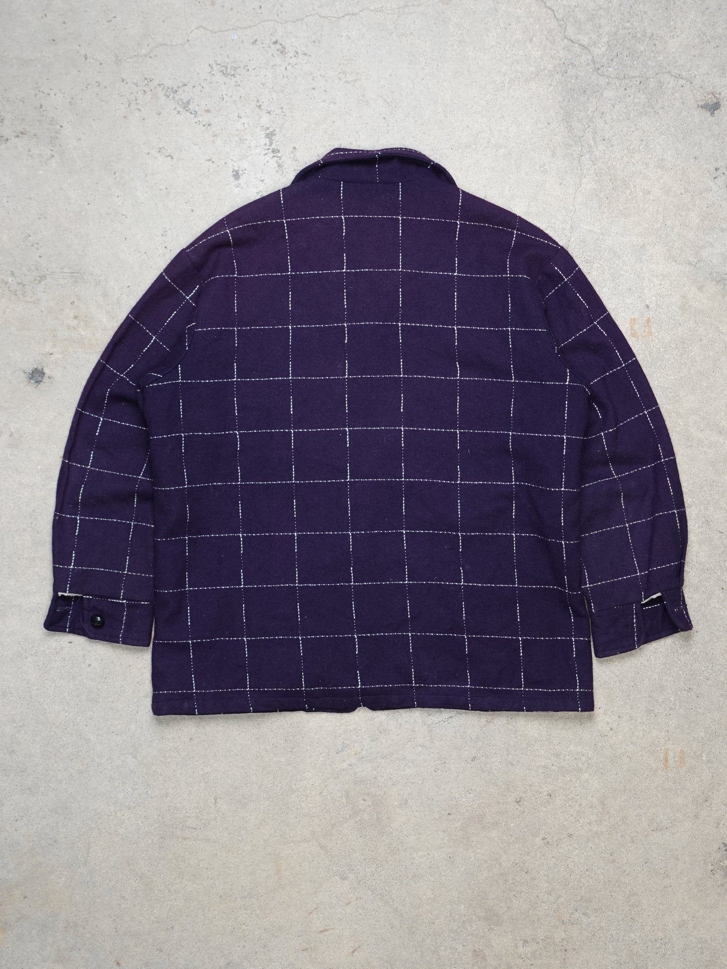 Checkered Button-Up Jacket (M)
