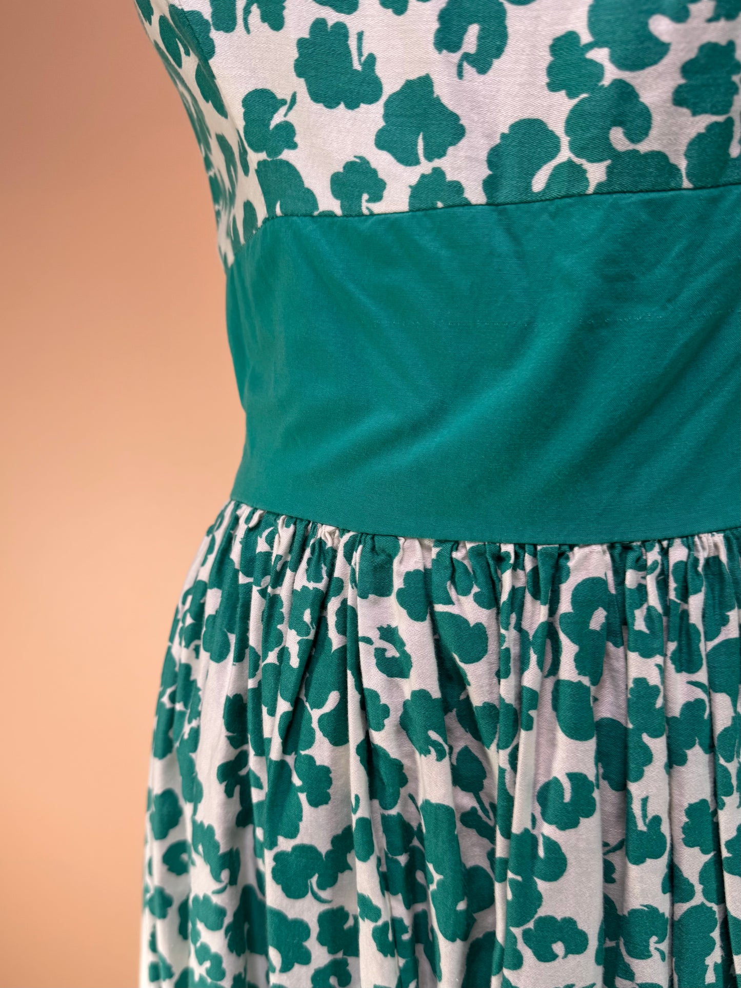 1960s - Handmade Mod Style Summer Dress With Gingham Detailing
