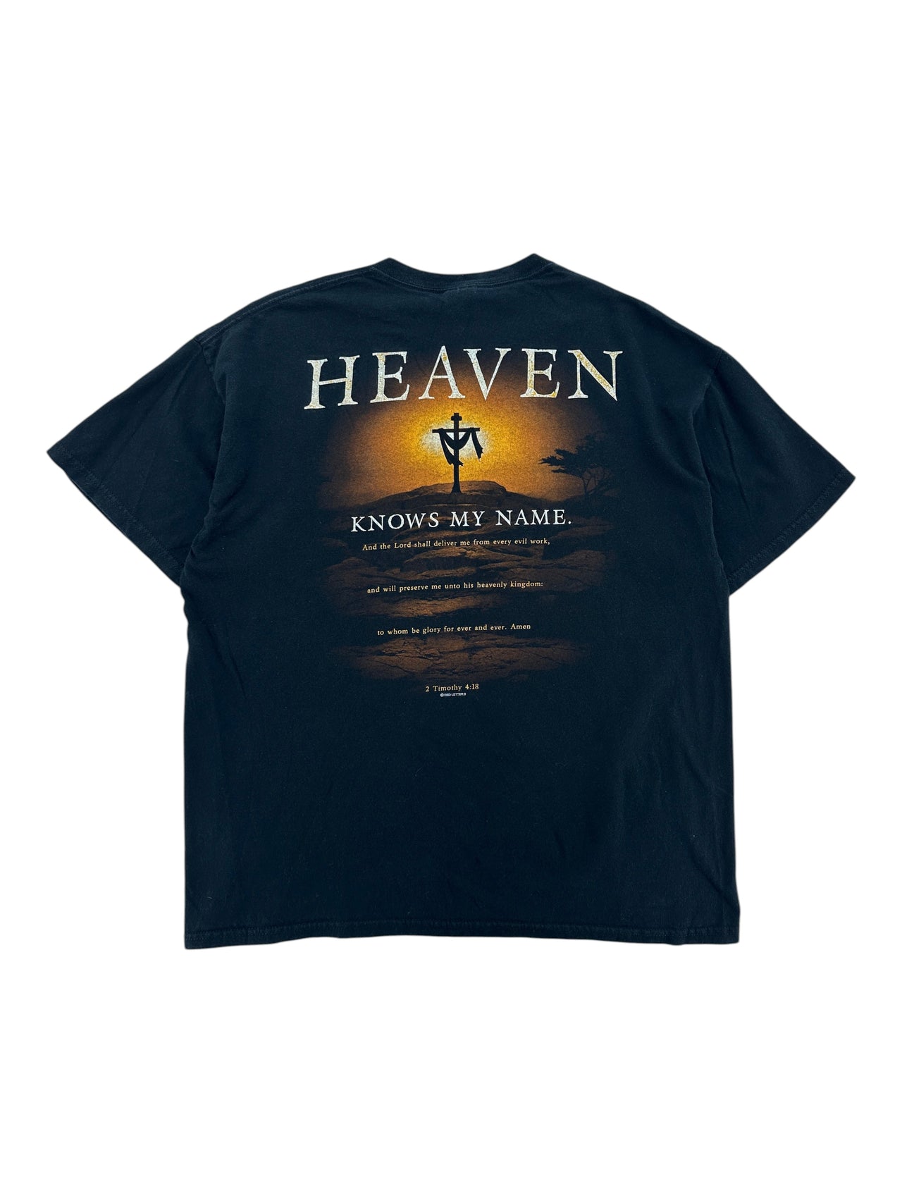 2000s Jesus "Because Of Him" T-shirt