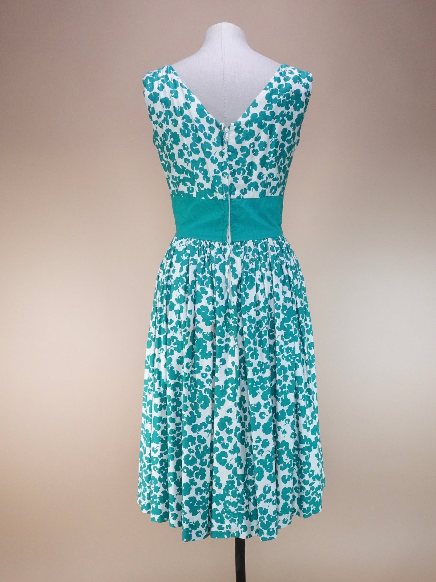 1960s - Handmade Mod Style Summer Dress With Gingham Detailing