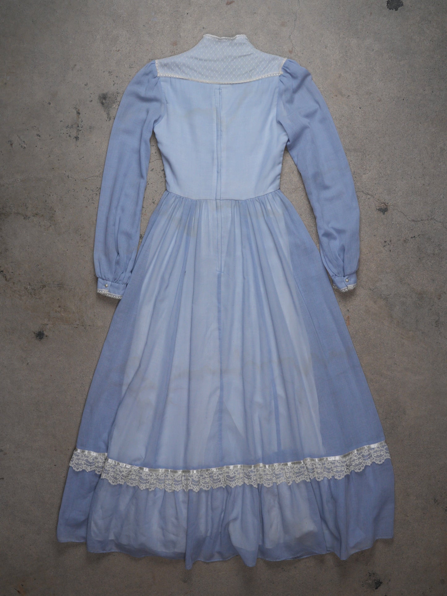 1970S - GUNNE SAX DRESS BROWN LABEL