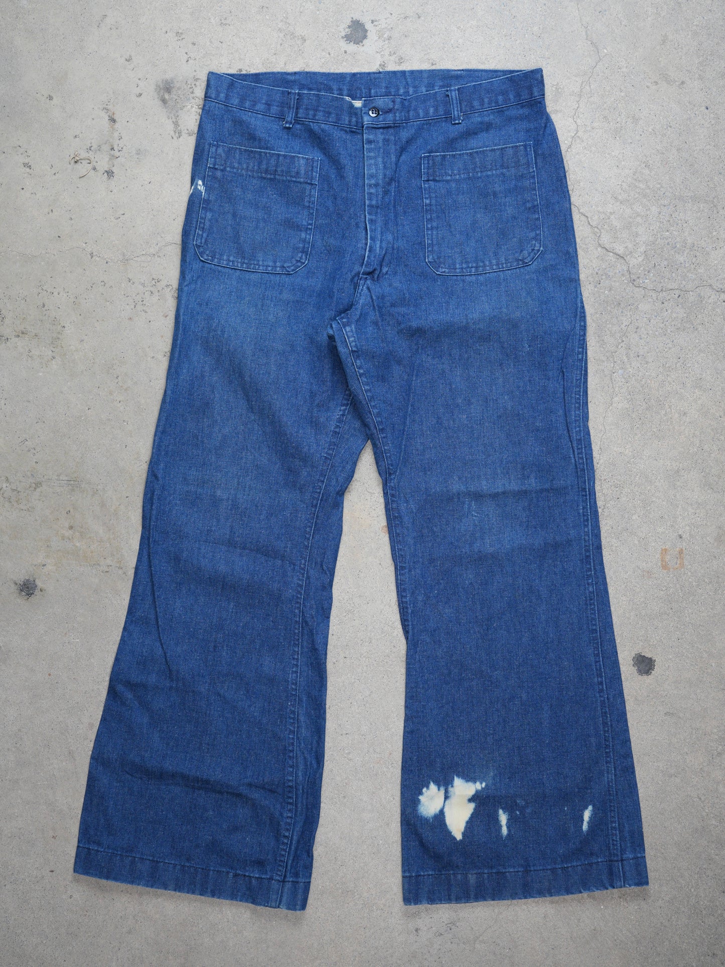 U.S NAVY USN Denim Bell Bottom Jeans (L)