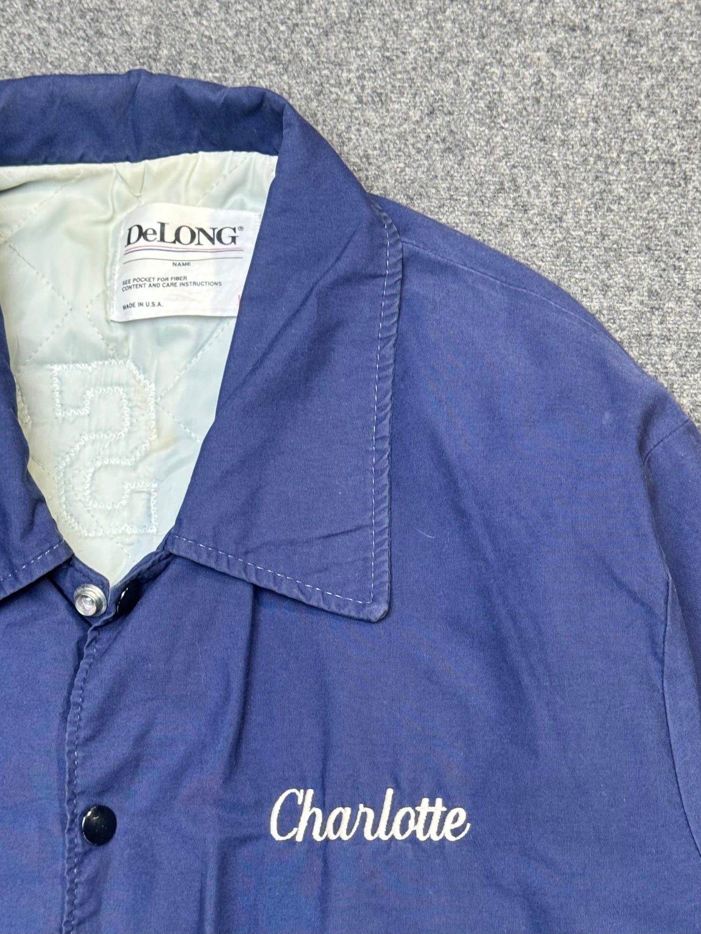 1980s - Penn State Figure Staking Varsity Bomber Jacket