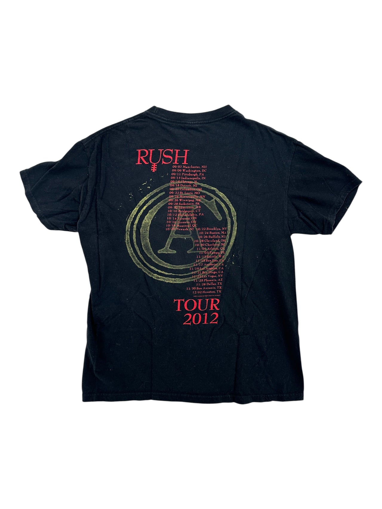2012 Rush Tour T-shirt