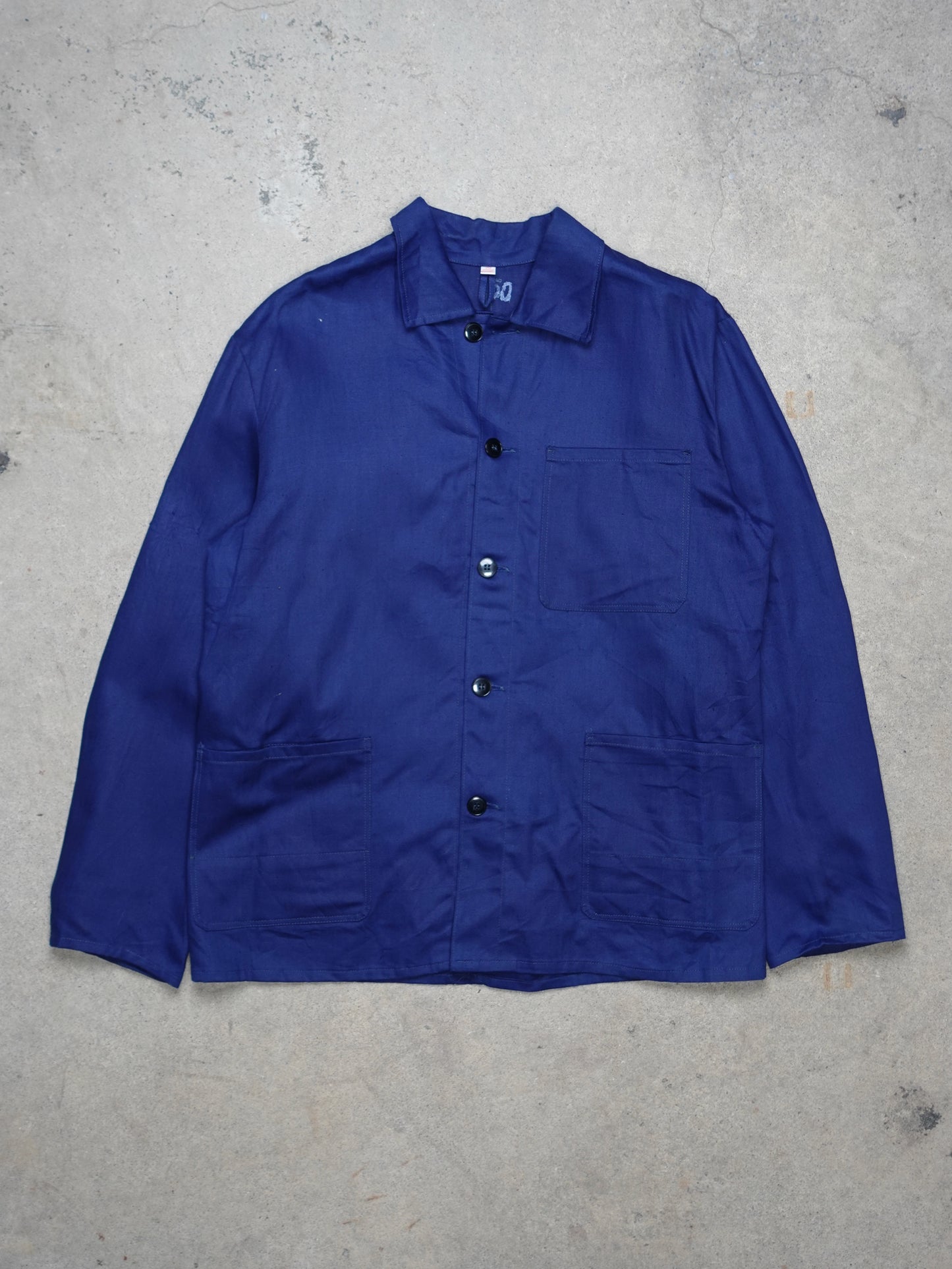 French Chore Blue Workwear Jacket (M)