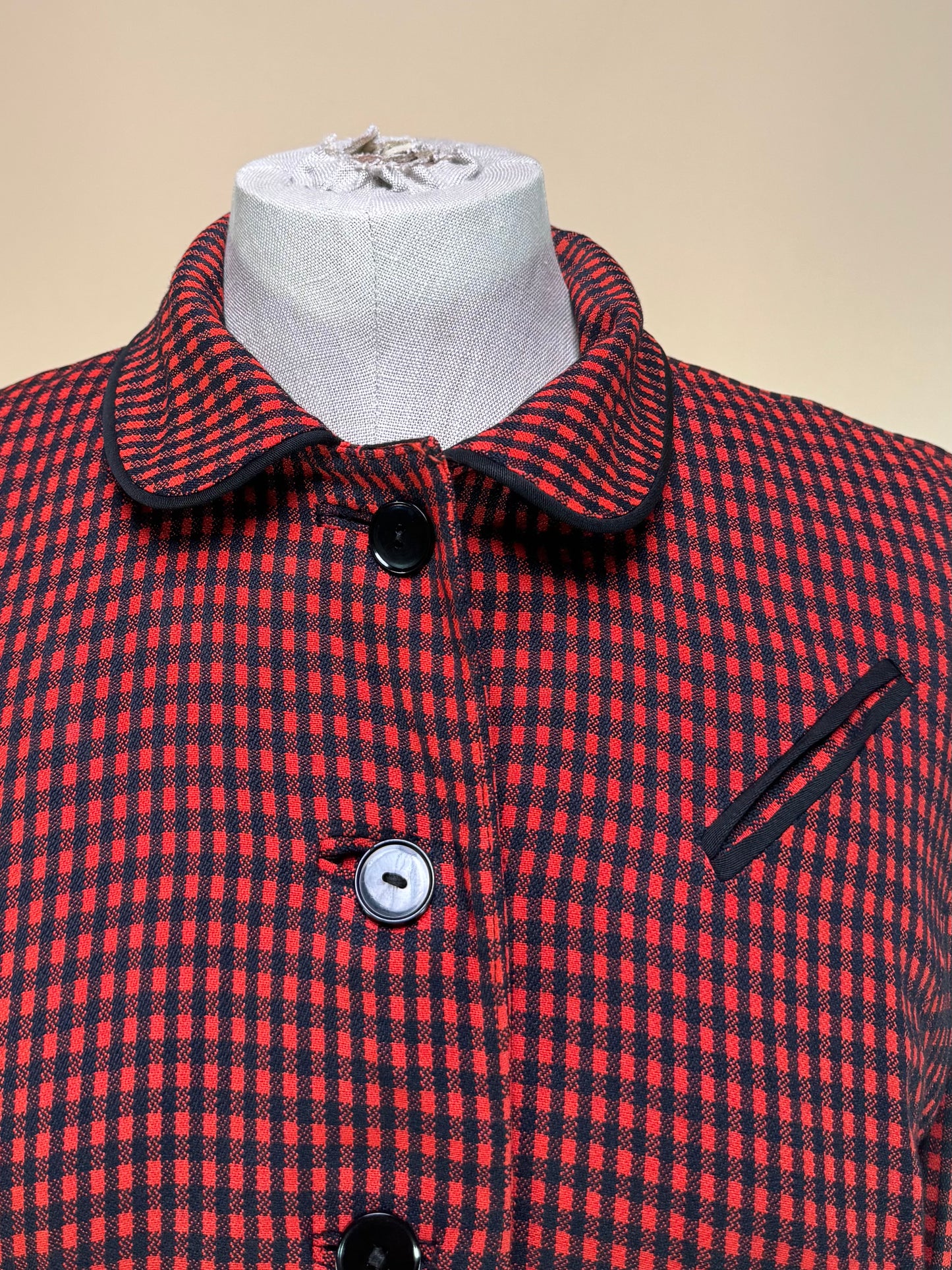 1950s - Union Made Ladies Checkered Blazer