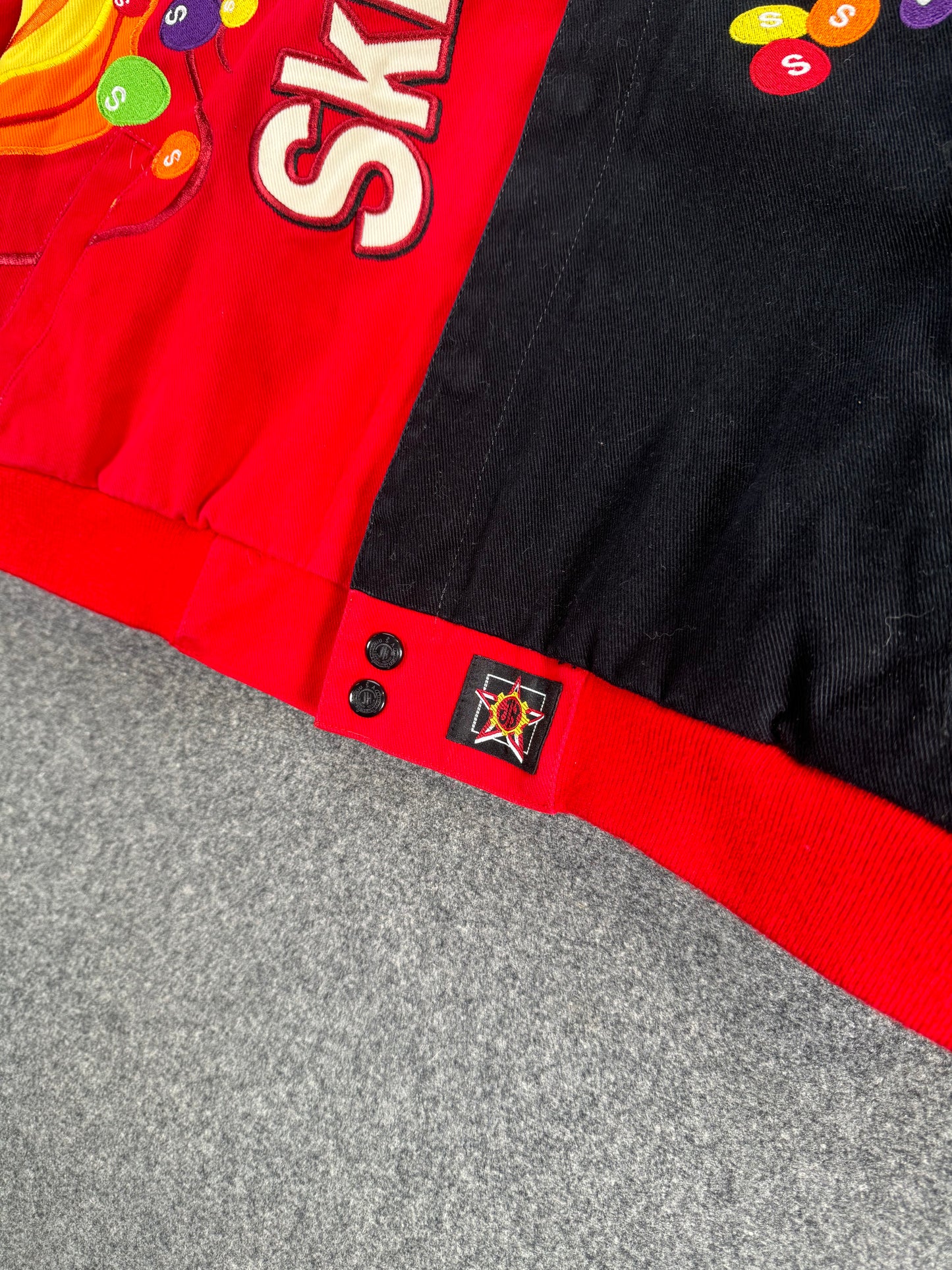 90s/2000s - Skittles Candy Promo JH Design NASCAR Style Racing Jacket