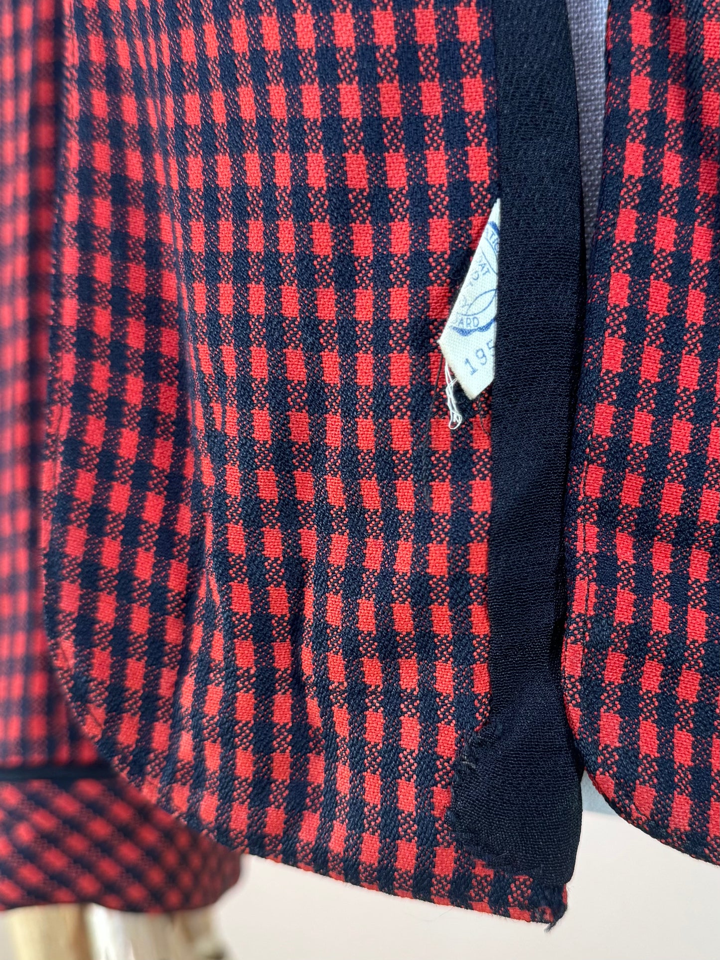 1950s - Union Made Ladies Checkered Blazer