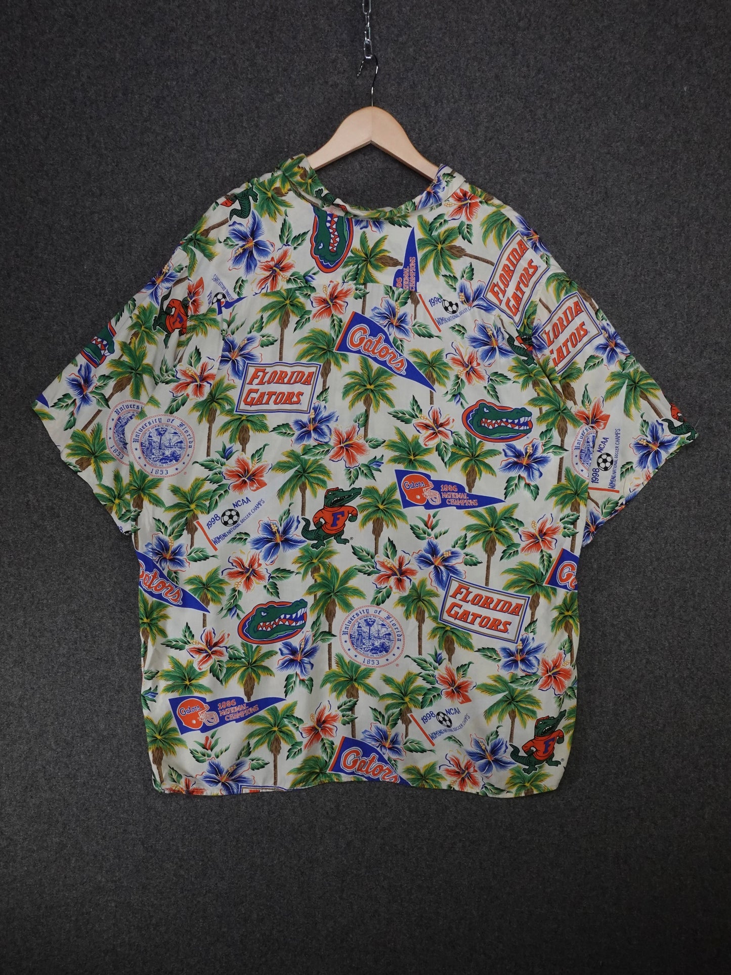 1990s - University Of Florida Gators 1996 Champs Aloha Shirt