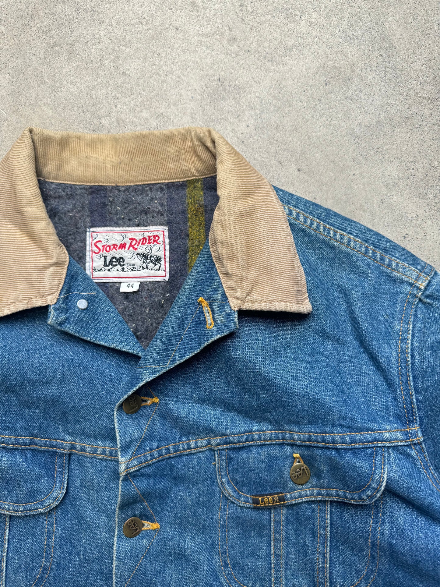 1980s - Lee Storm Rider Blanket Lined Denim Jacket