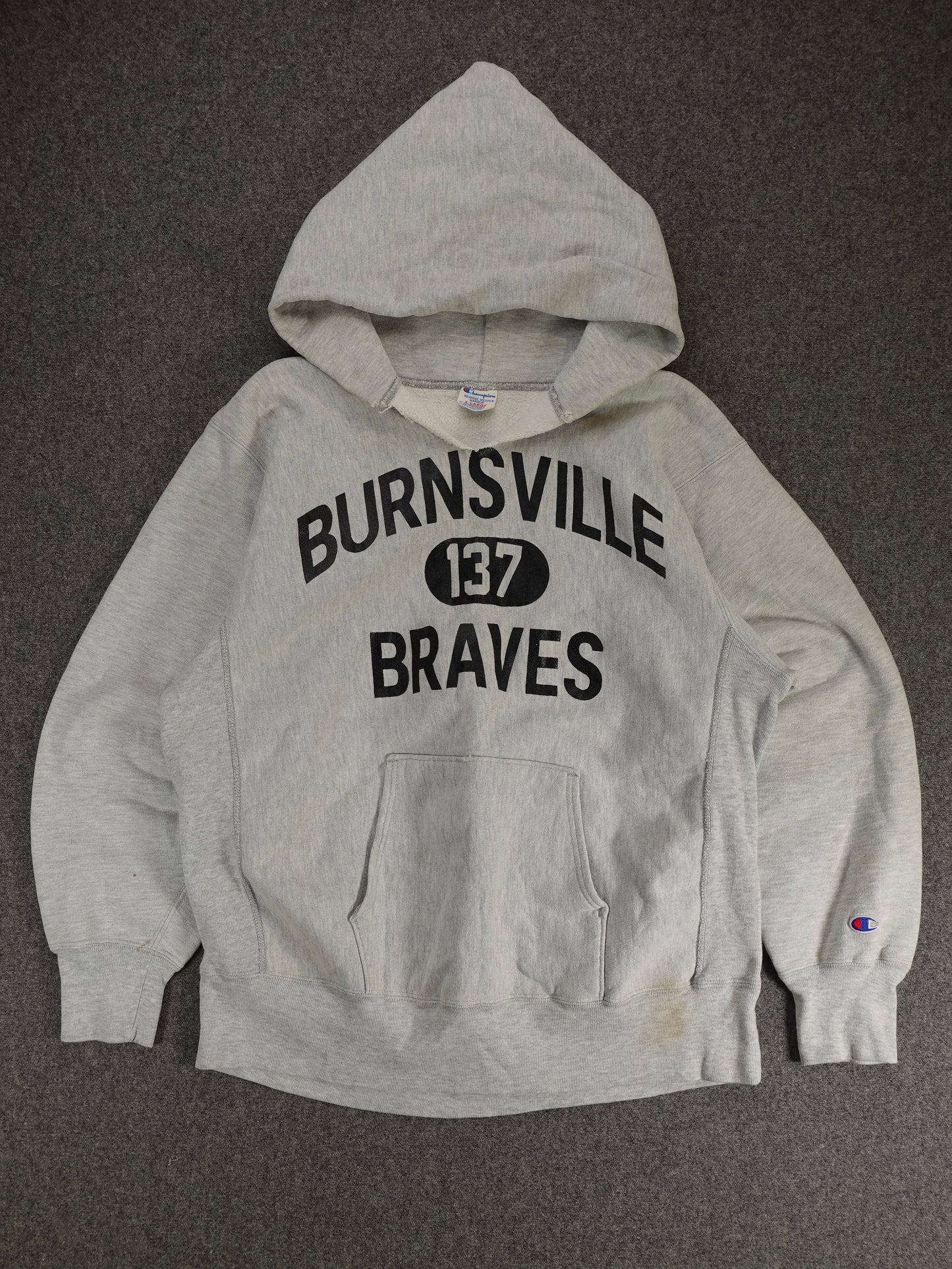 1980s - Champion Reverse Weave Hooded Sweatshirt