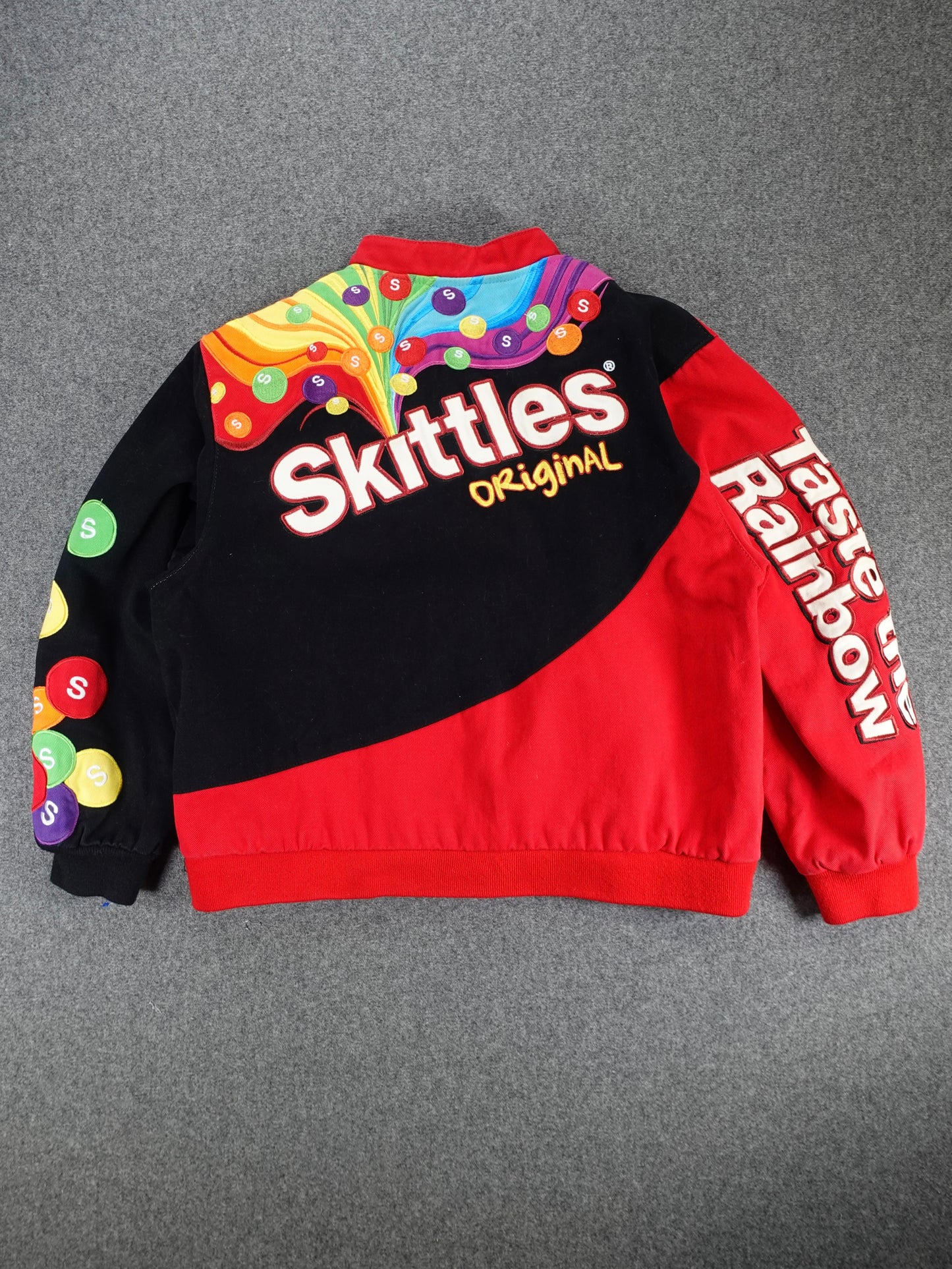 90s/2000s - Skittles Candy Promo JH Design NASCAR Style Racing Jacket