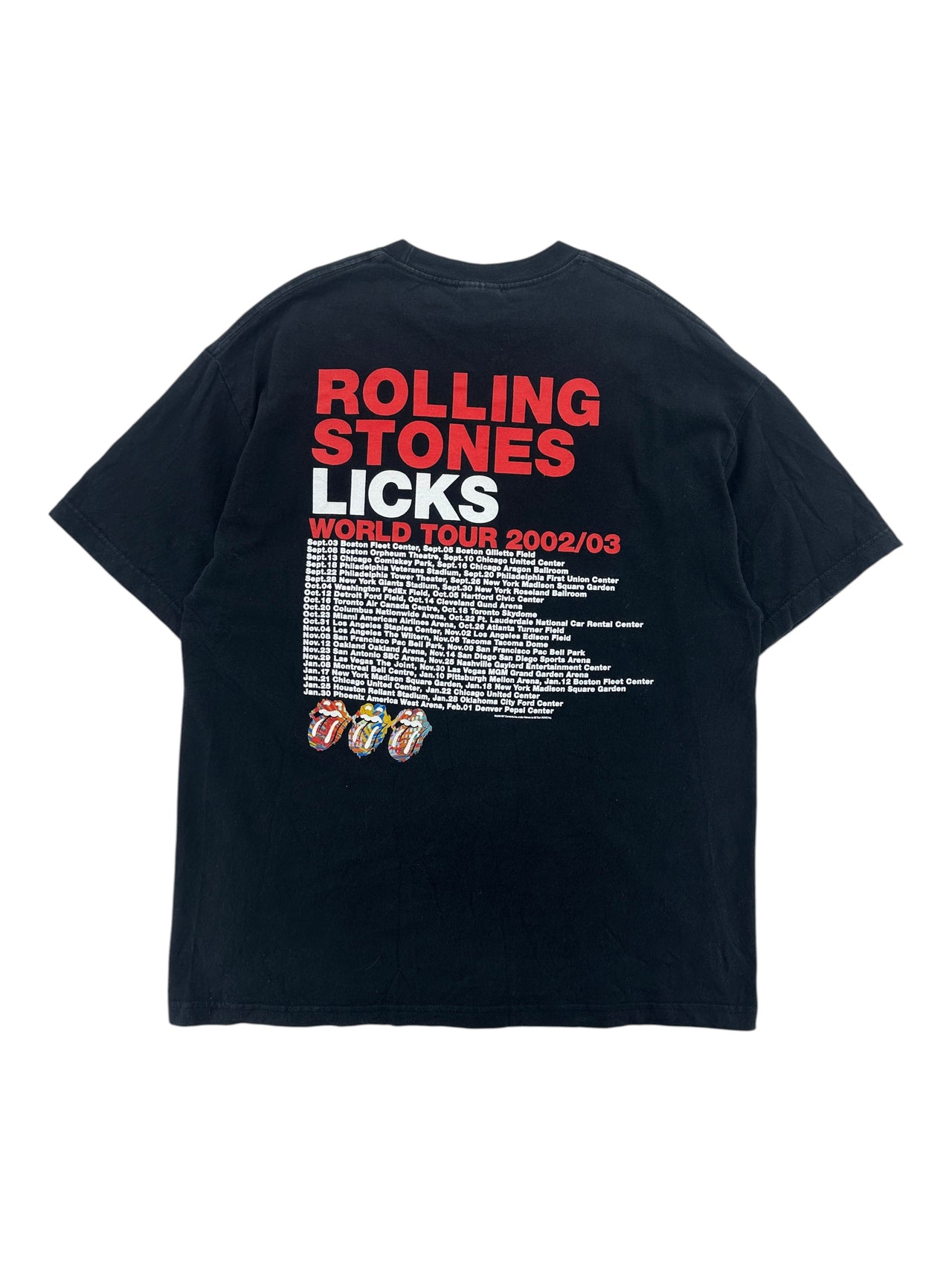 2000s Rolling Stones "Licks World Tour" T-shirt