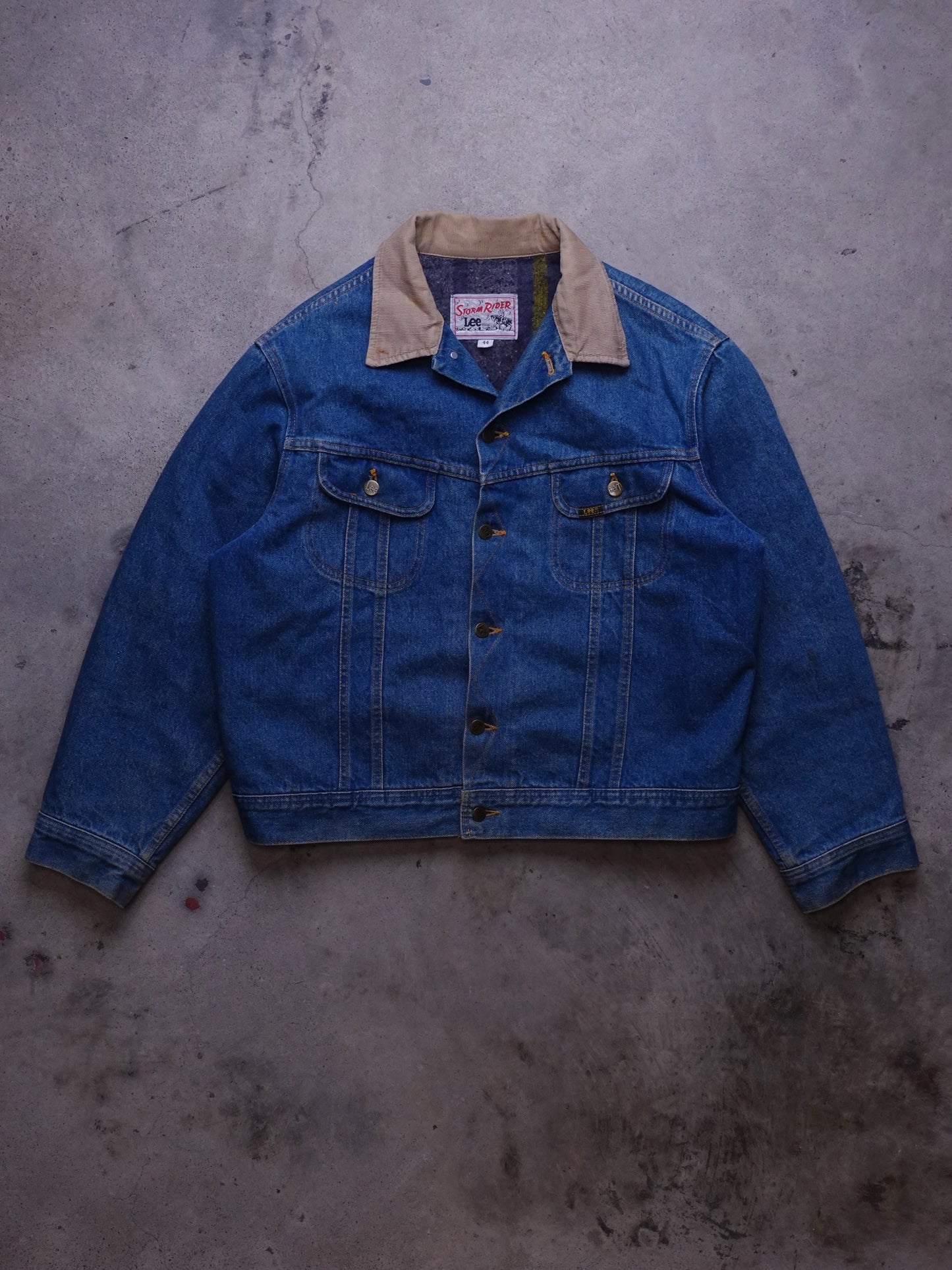 1980s - Lee Storm Rider Blanket Lined Denim Jacket