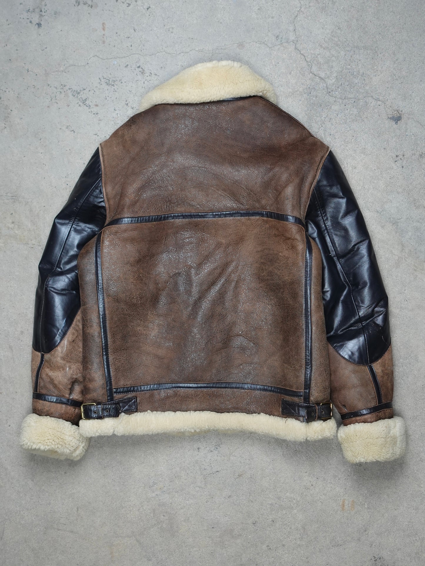 1970S - TILLY SHEARLING B-3 FLIGHT JACKET