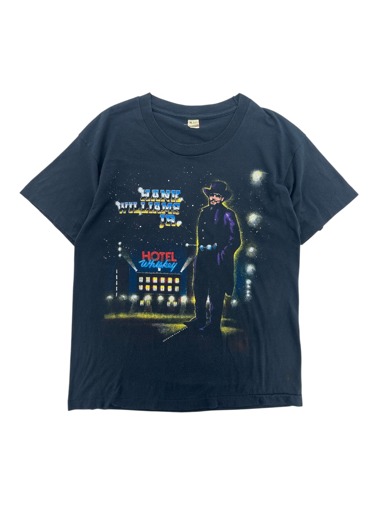 1990s Hank Williams Jr. "Hotel Whiskey" tour t-shirt