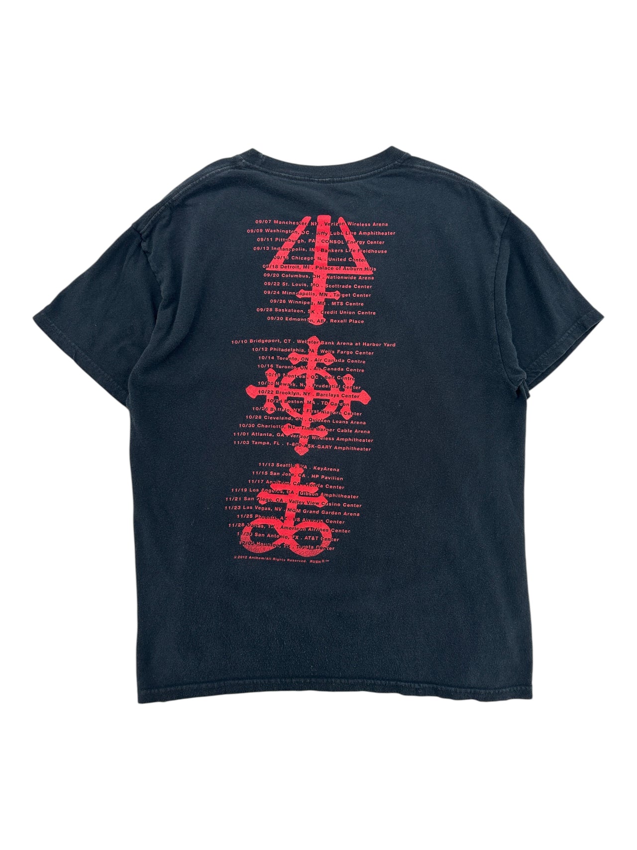 2012 Rush Tour T-shirt