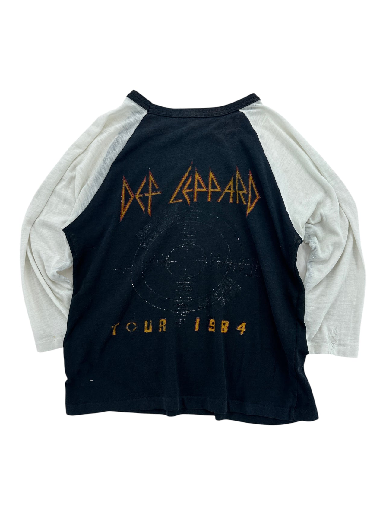 1980s Def Leppard "Pyromania" Raglan Sleeve T-shirt