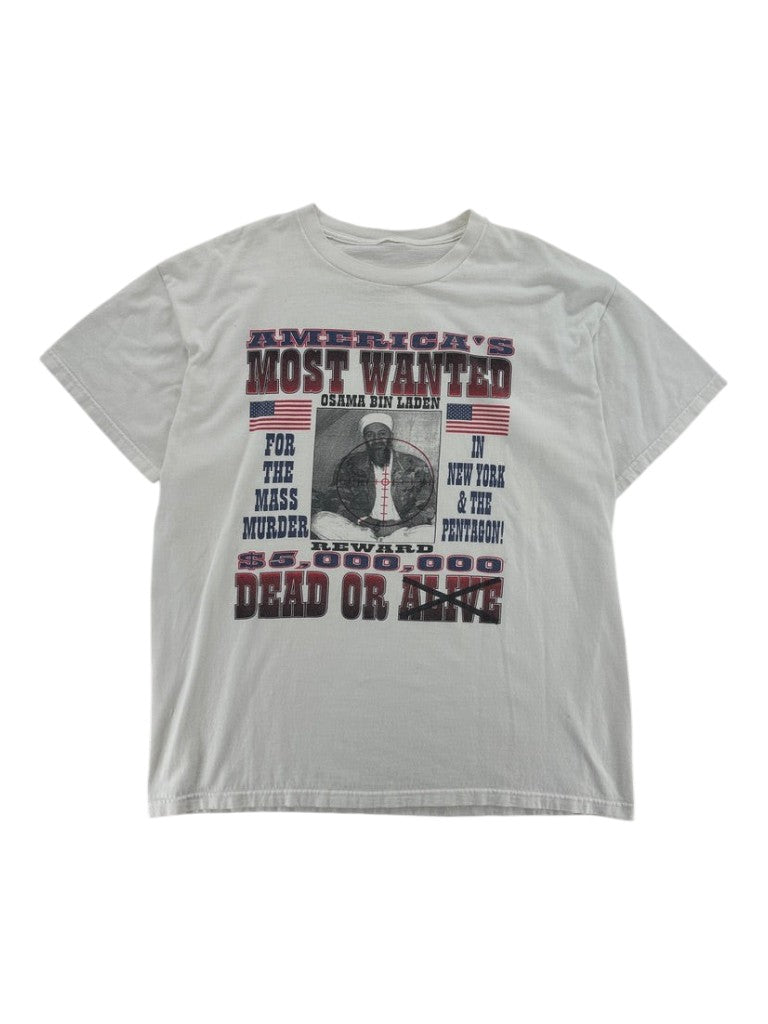 Vintage Osama bin Laden "America's Most Wanted" T-shirt