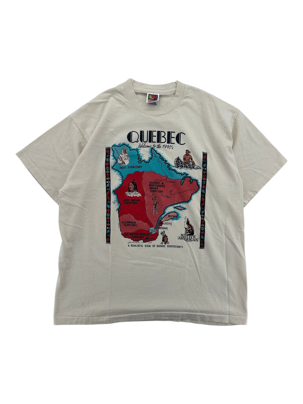 1990s Quebec Native American T-shirt