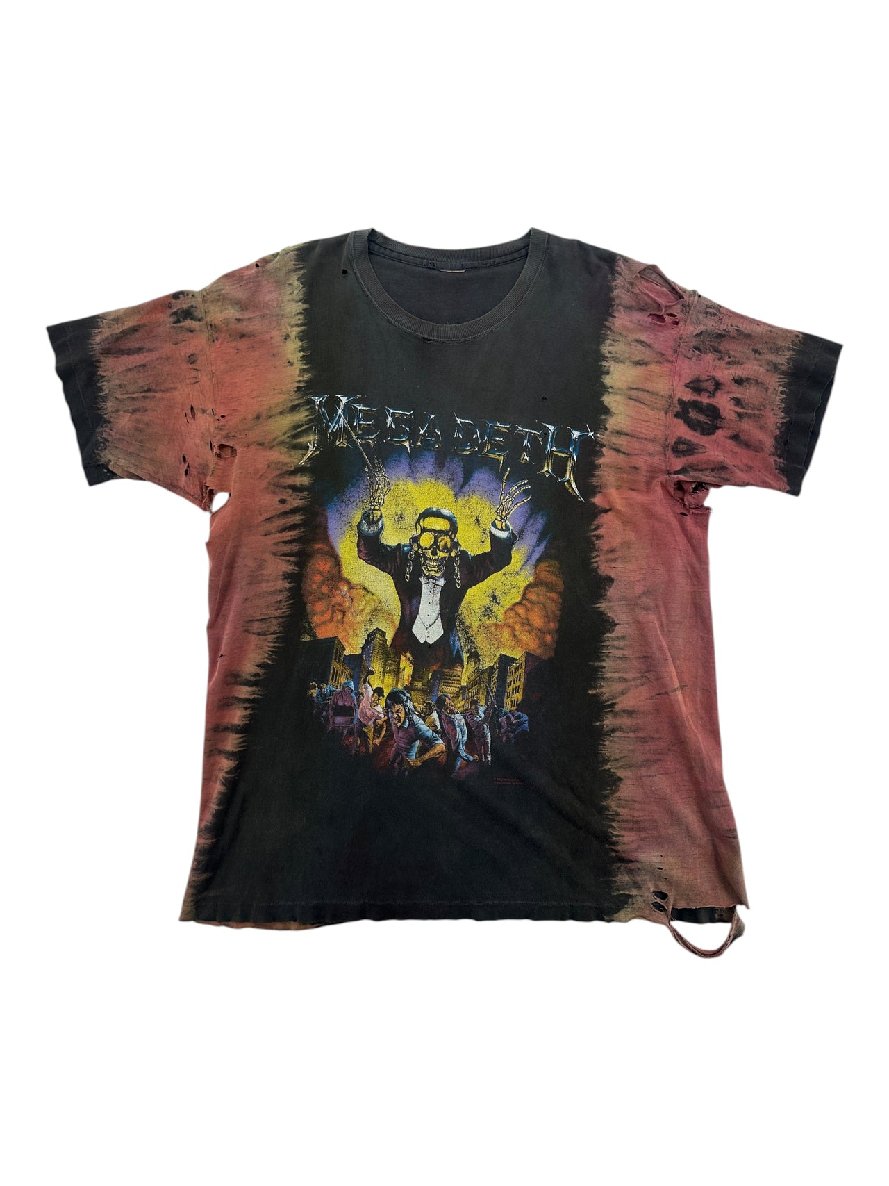 1990s Megadeth Tie-dye Thrashed T-shirt