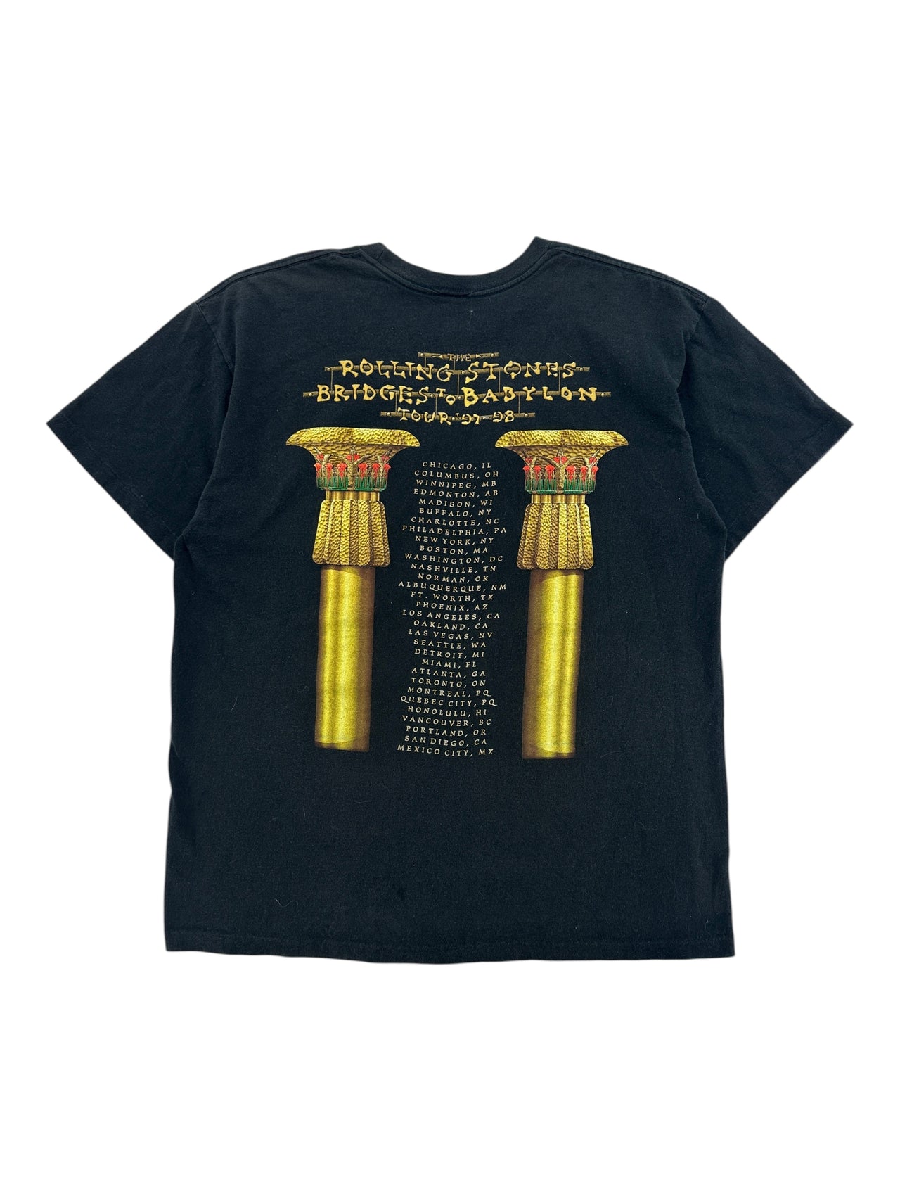 1990s Rolling Stones "Bridges to Babylon" tour t-shirt