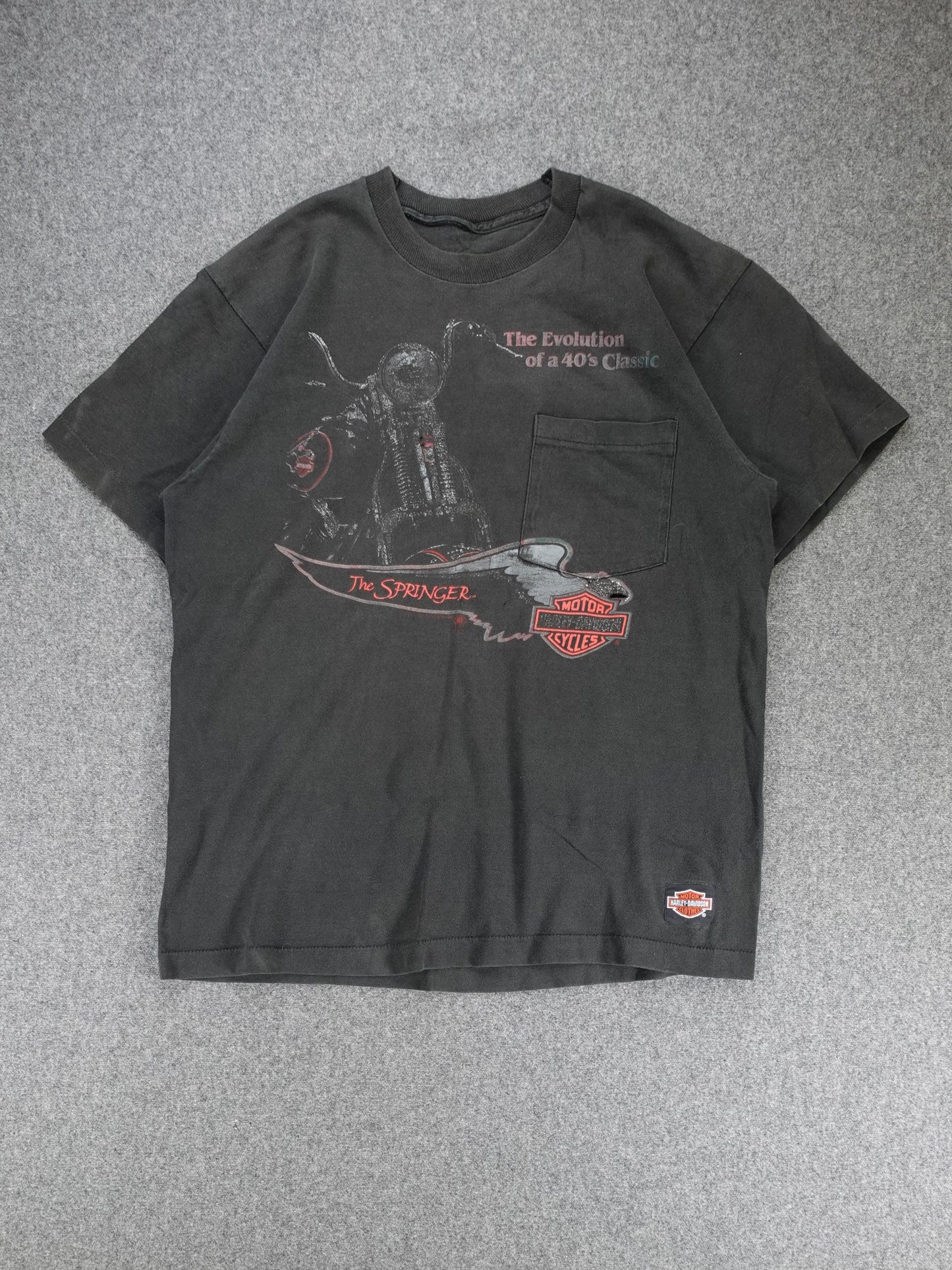 1990s - Harley Davidson "The Evolution Of A 40s Classic" T-Shirt