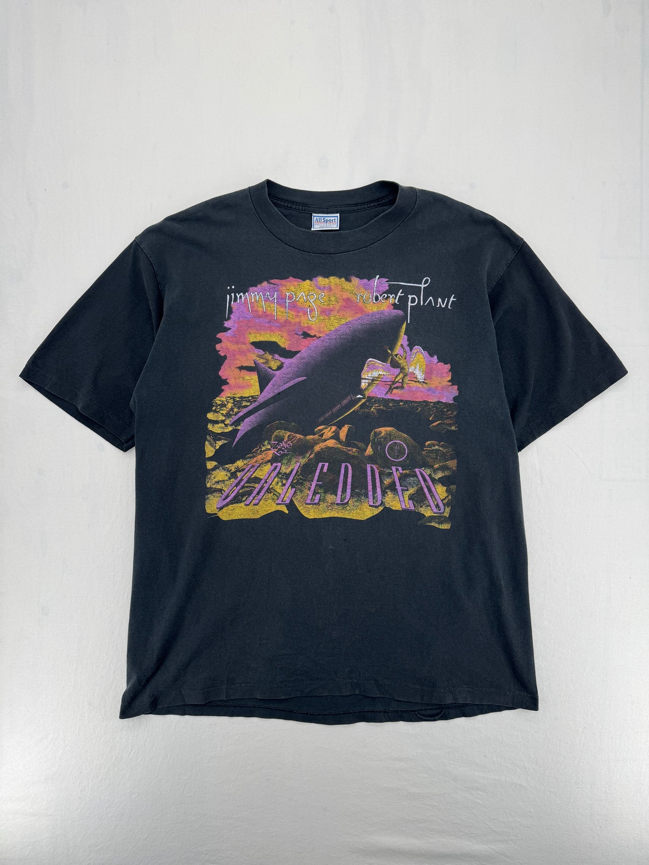 1995 Jimmy Page and Robert Plant "Unledded" T-shirt