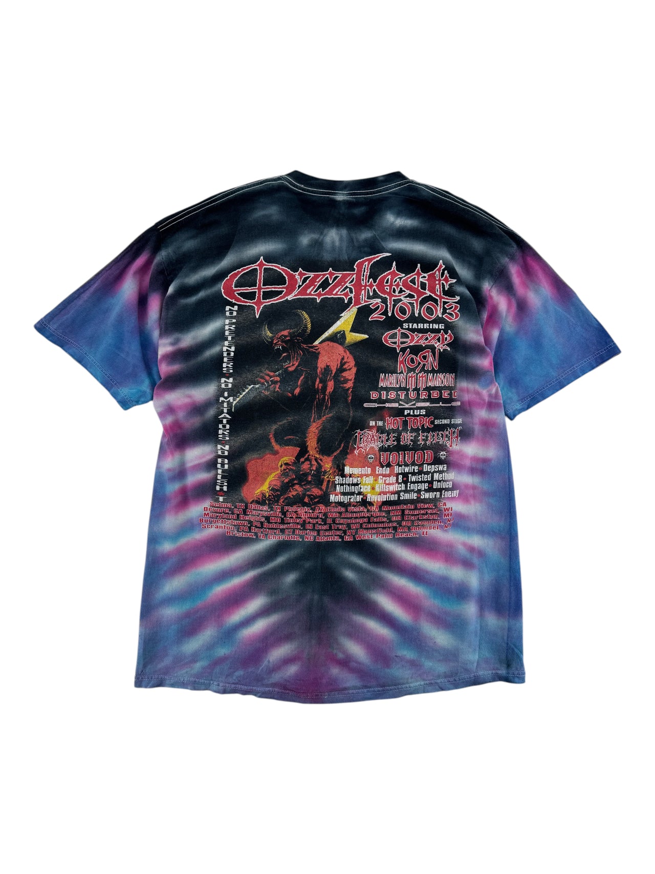 2003 Ozzfest Tie Dye T-shirt