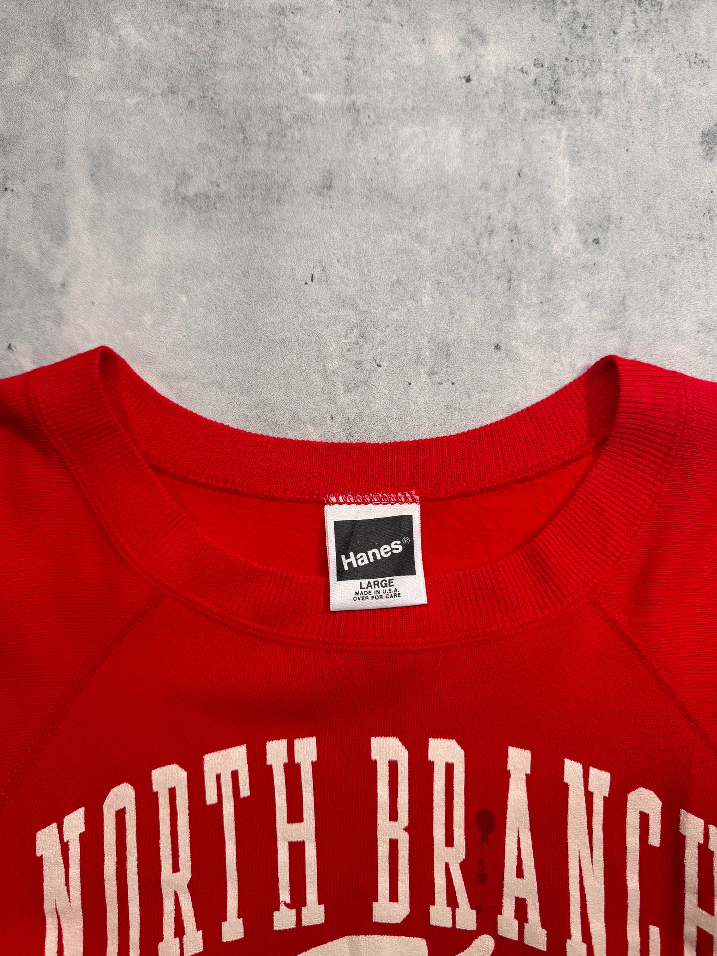 1990S - RAGLAN SLEEVE COLLEGE CREWNECK SWEATSHIRT