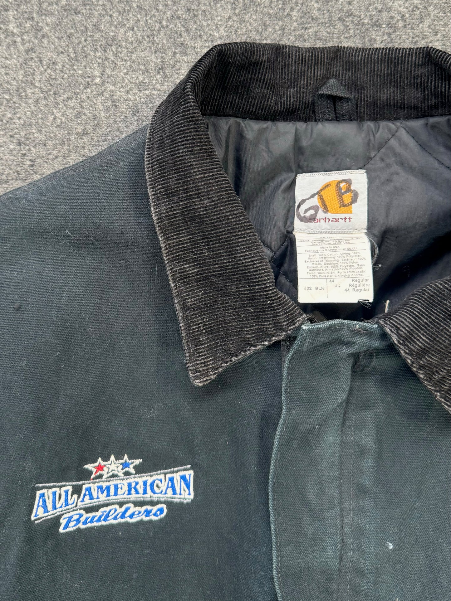 1990s - Carhartt J02 Workwear Jacket Made In USA