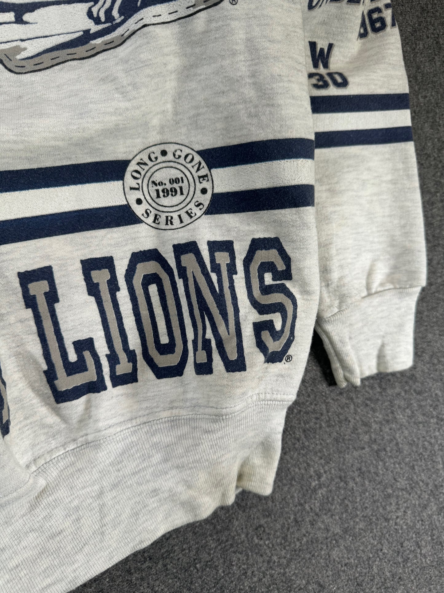 1990s - Penn State All Over Print Crewneck By Long Gone
