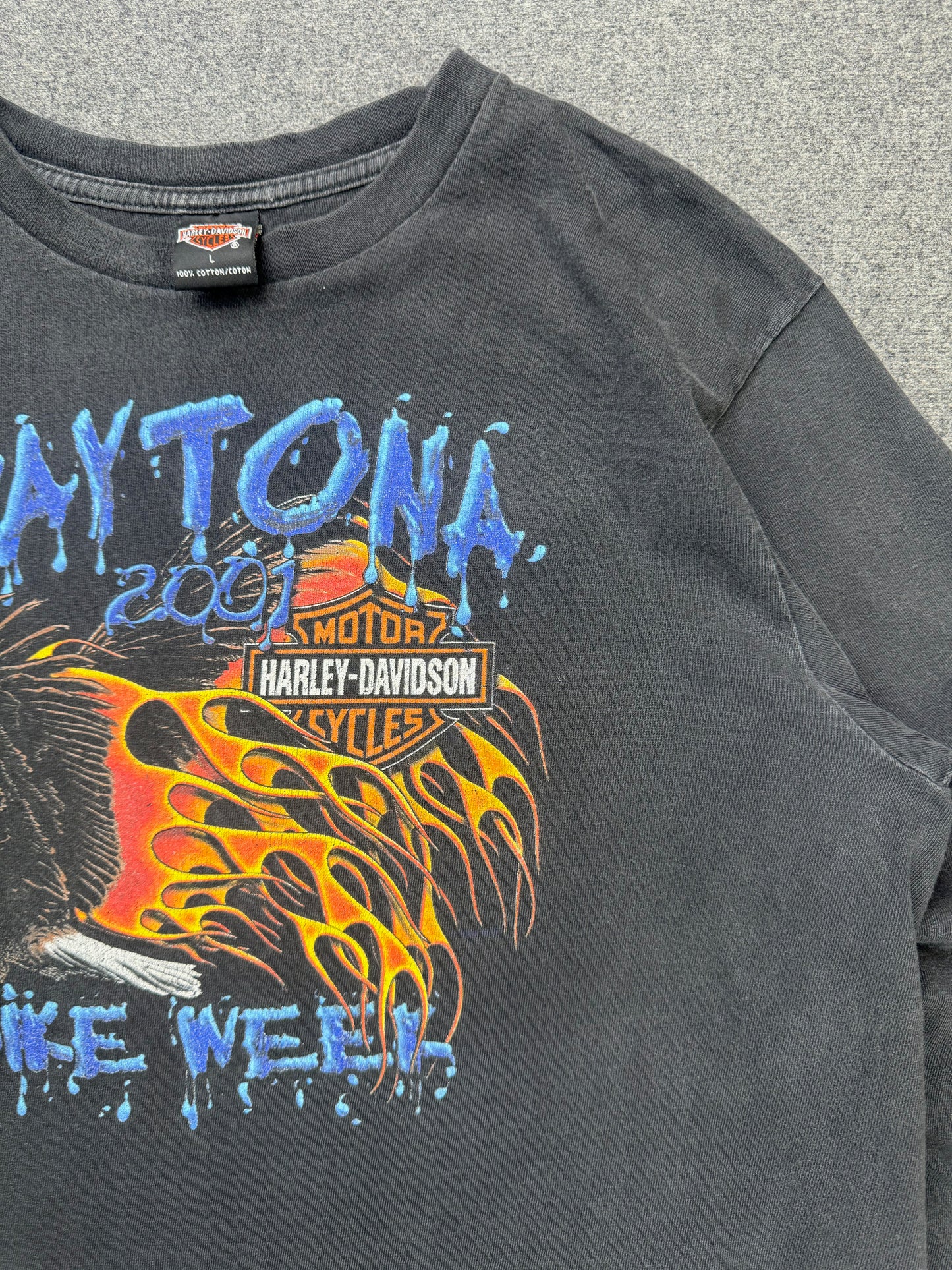 2000s - Harley Davidson Daytona Bike Week Long Sleeve Biker T-Shirt