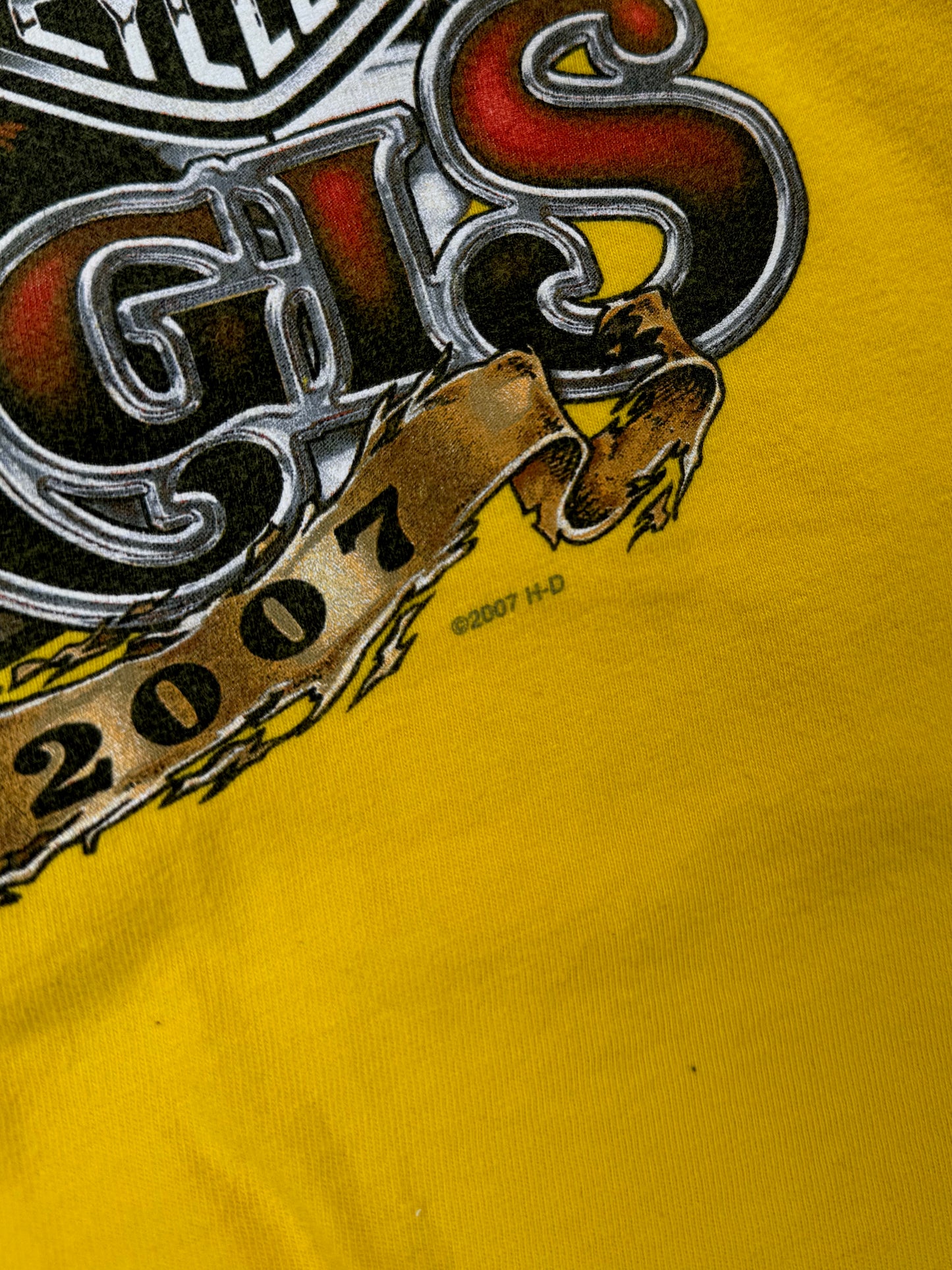2007 - Harley Davidson Sturgis Long Sleeve Biker T-Shirt