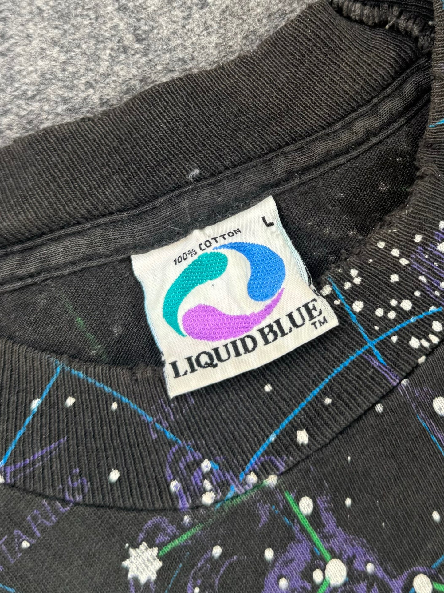 1990s - Liquid Blue Constellation All Over Print (AOP) T-Shirt