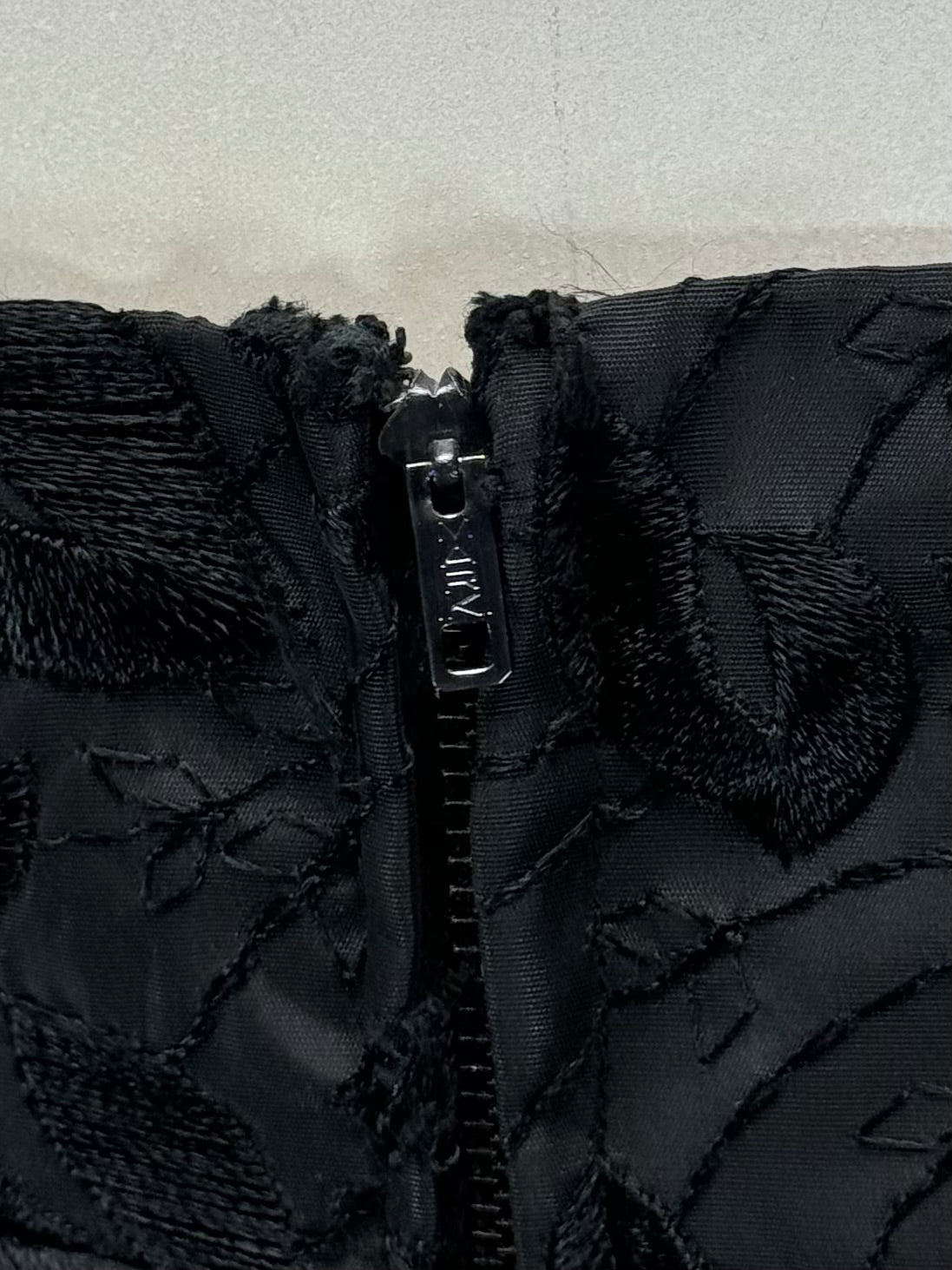 Vintage 1960s | Black Brocade Dress