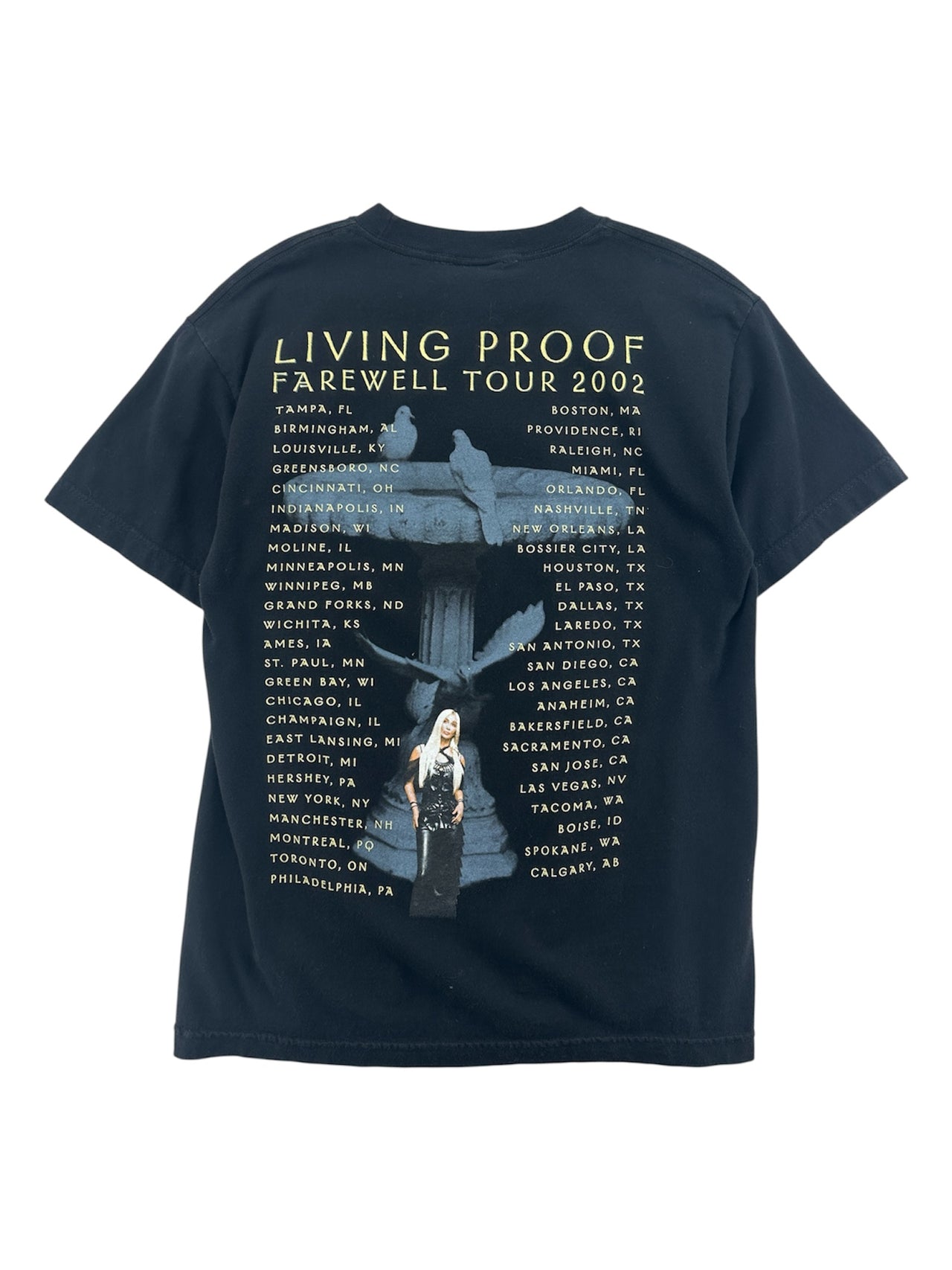 2002 Cher "Living Proof Farewell" Tour T-shirt