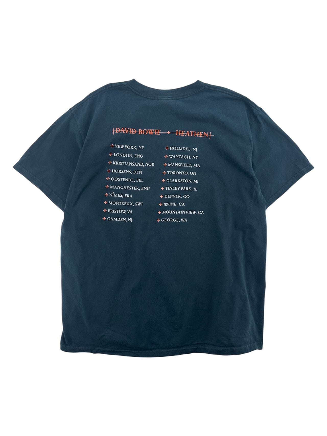 2002 David Bowie "Heathen" Tour T-shirt
