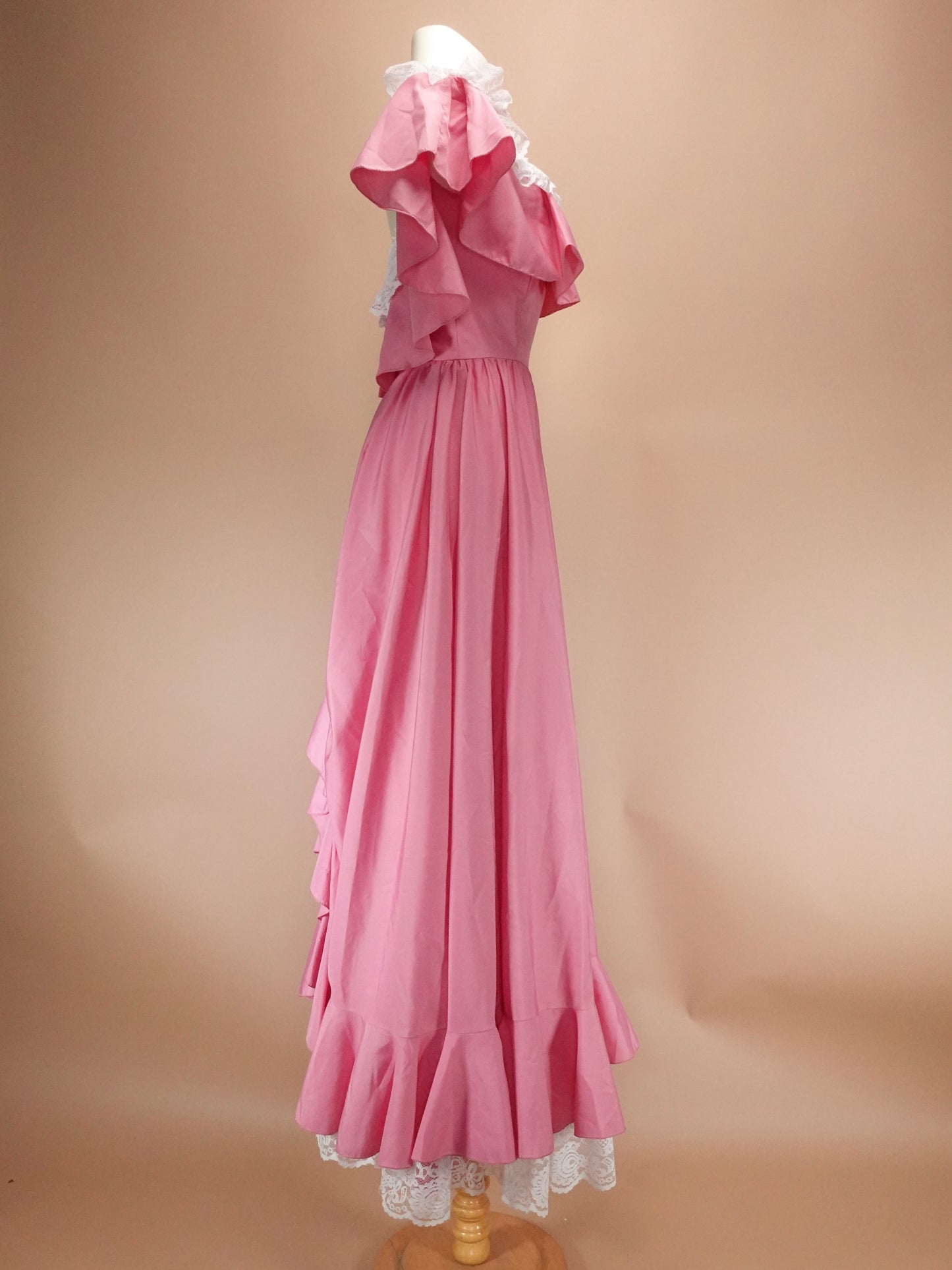 Vintage 1970s | Pink Southern Belle Dress