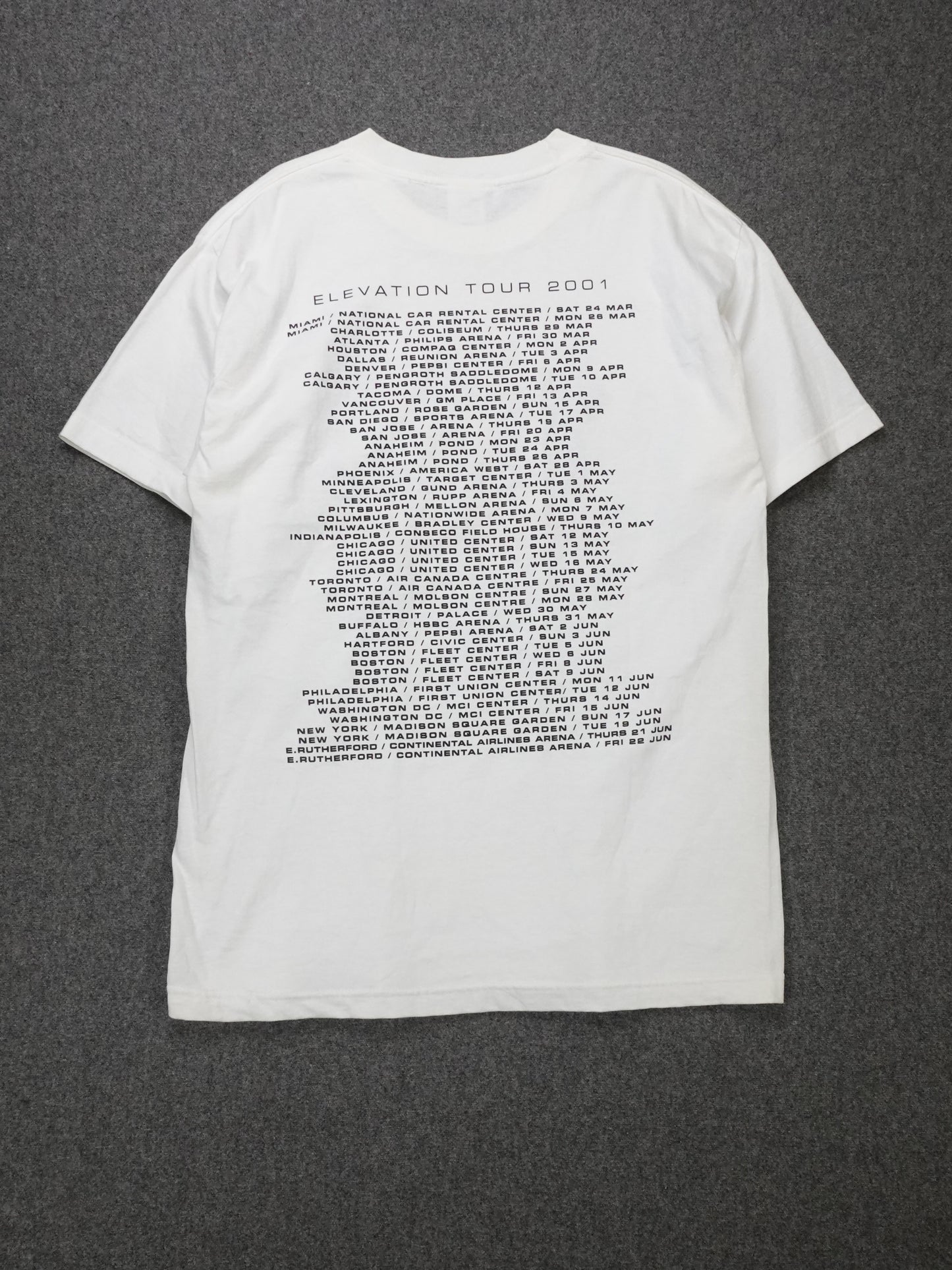 2001 - U2 Elevation Tour T-Shirt