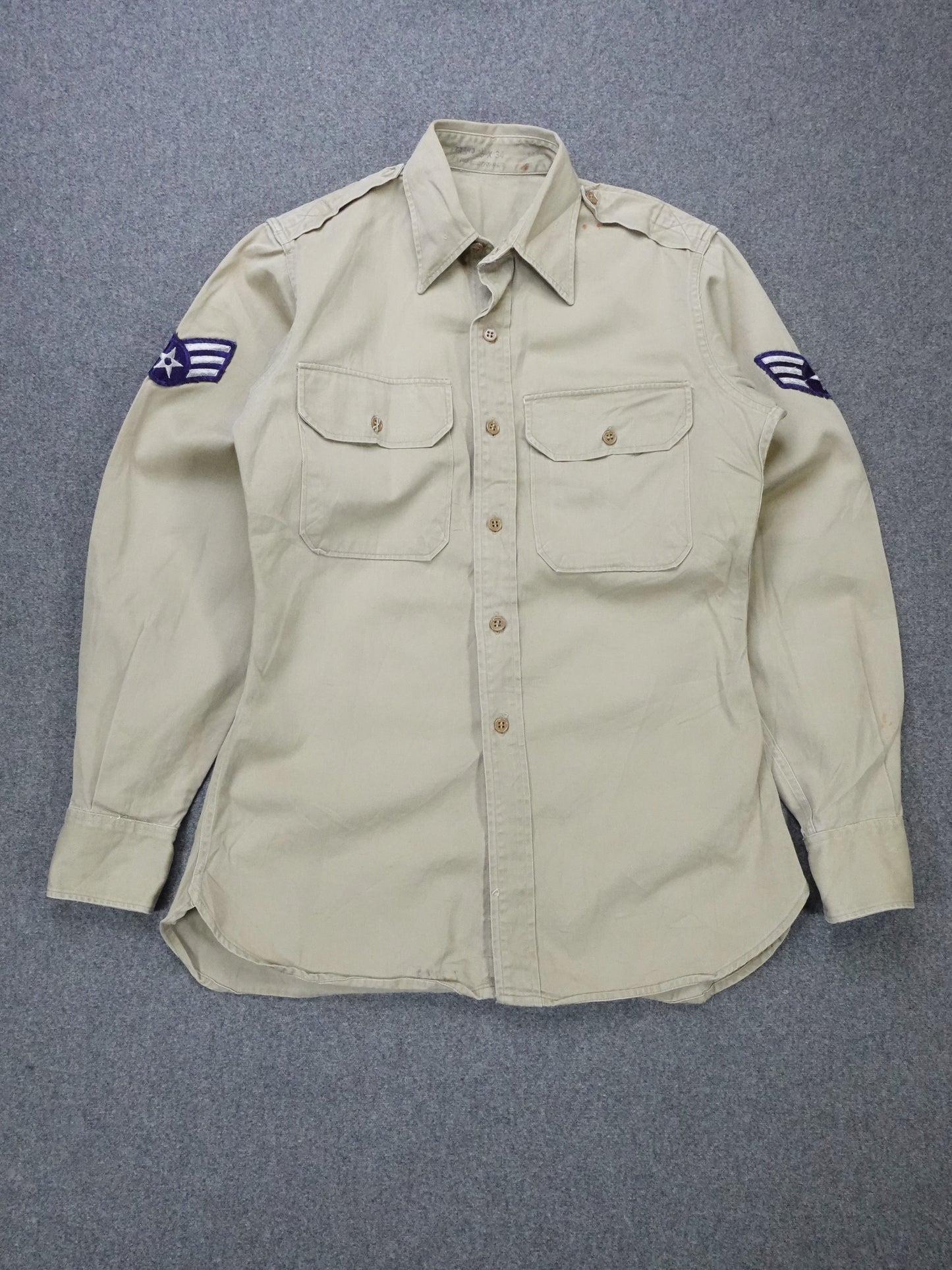 1940s - WW2 US Air Force Cotton Khaki Shirt