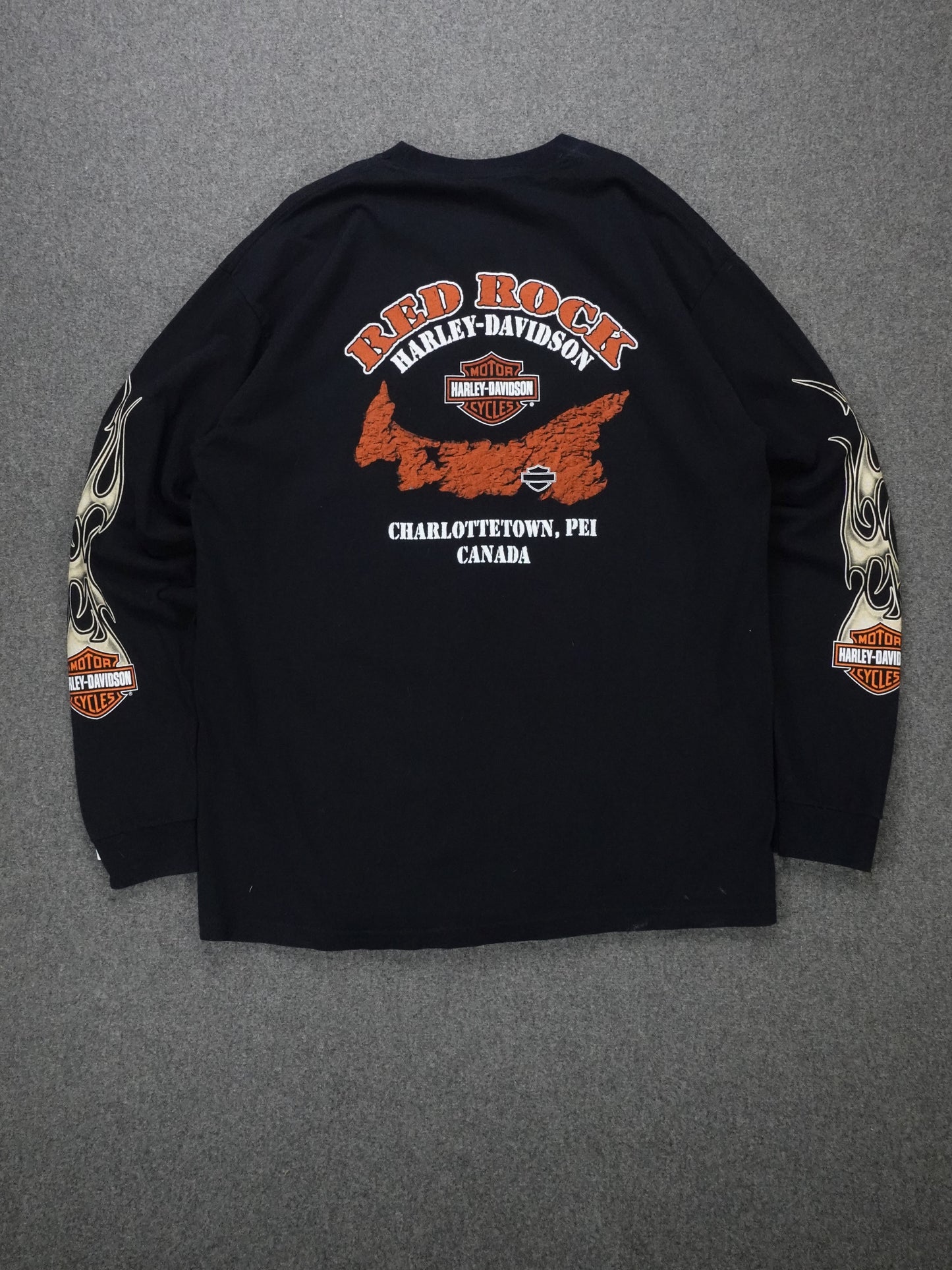 2000s - Harley Davidson "H-D" Long Sleeve Biker T-Shirt