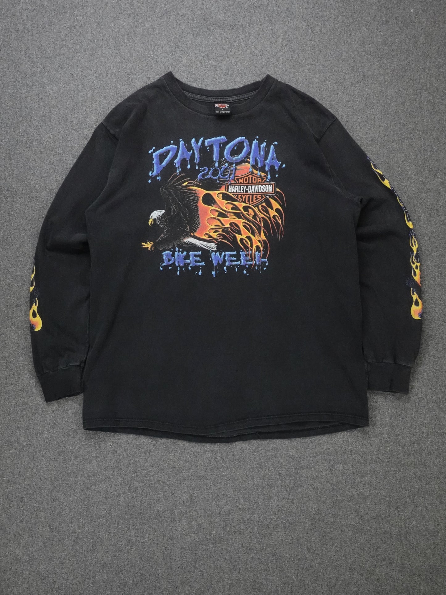 2000s - Harley Davidson Daytona Bike Week Long Sleeve Biker T-Shirt