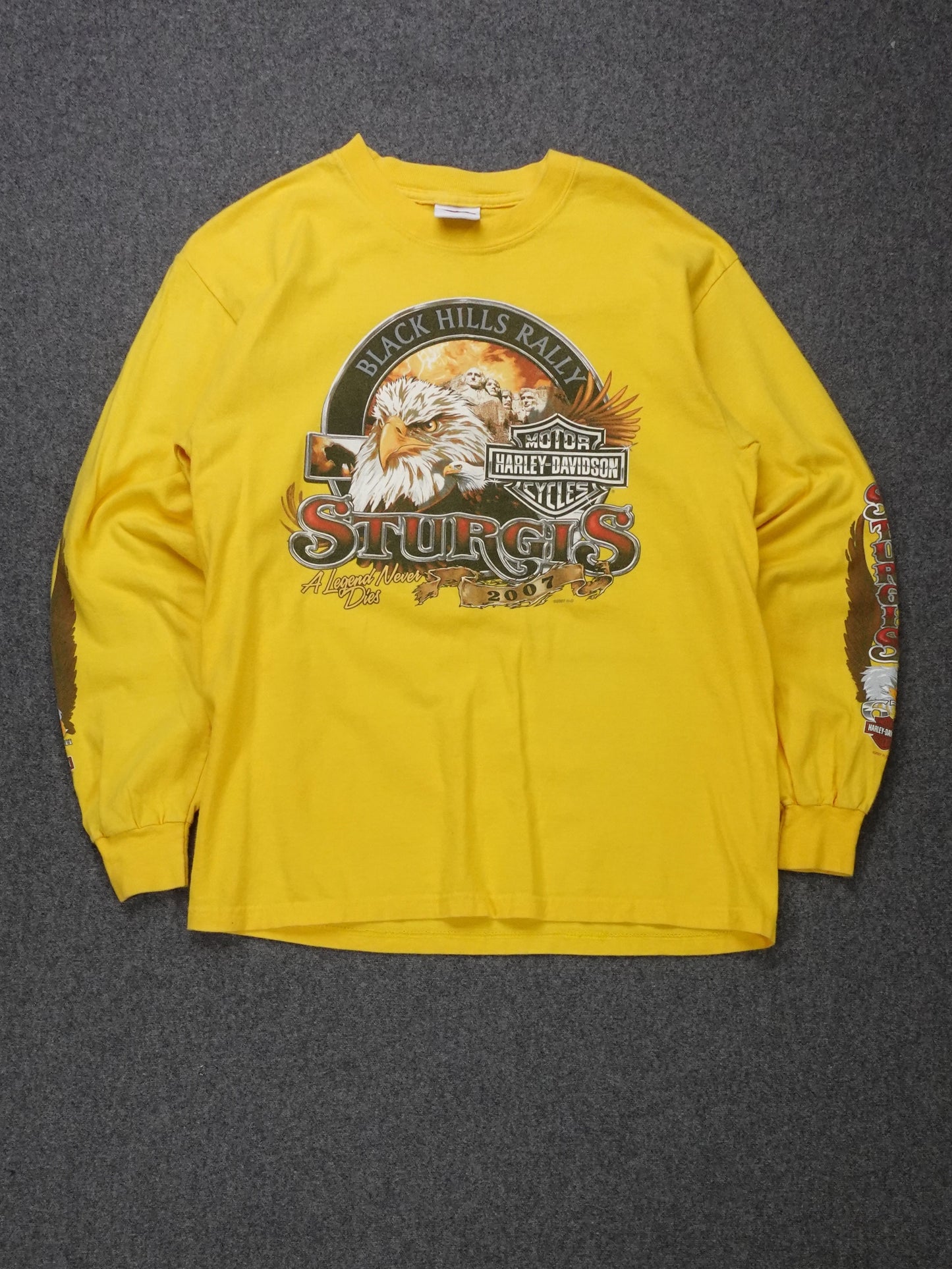 2007 - Harley Davidson Sturgis Long Sleeve Biker T-Shirt
