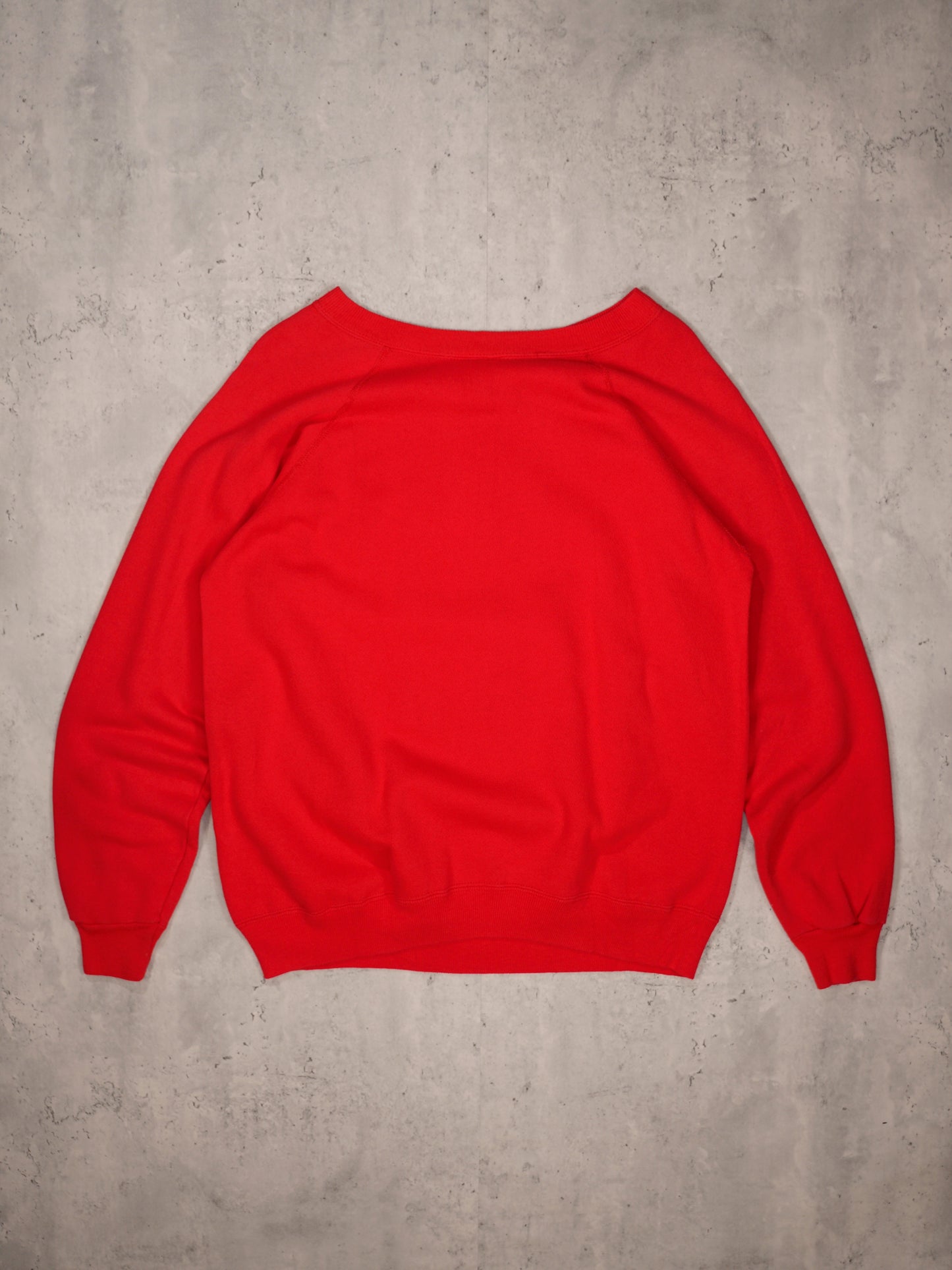 1990S - RAGLAN SLEEVE COLLEGE CREWNECK SWEATSHIRT