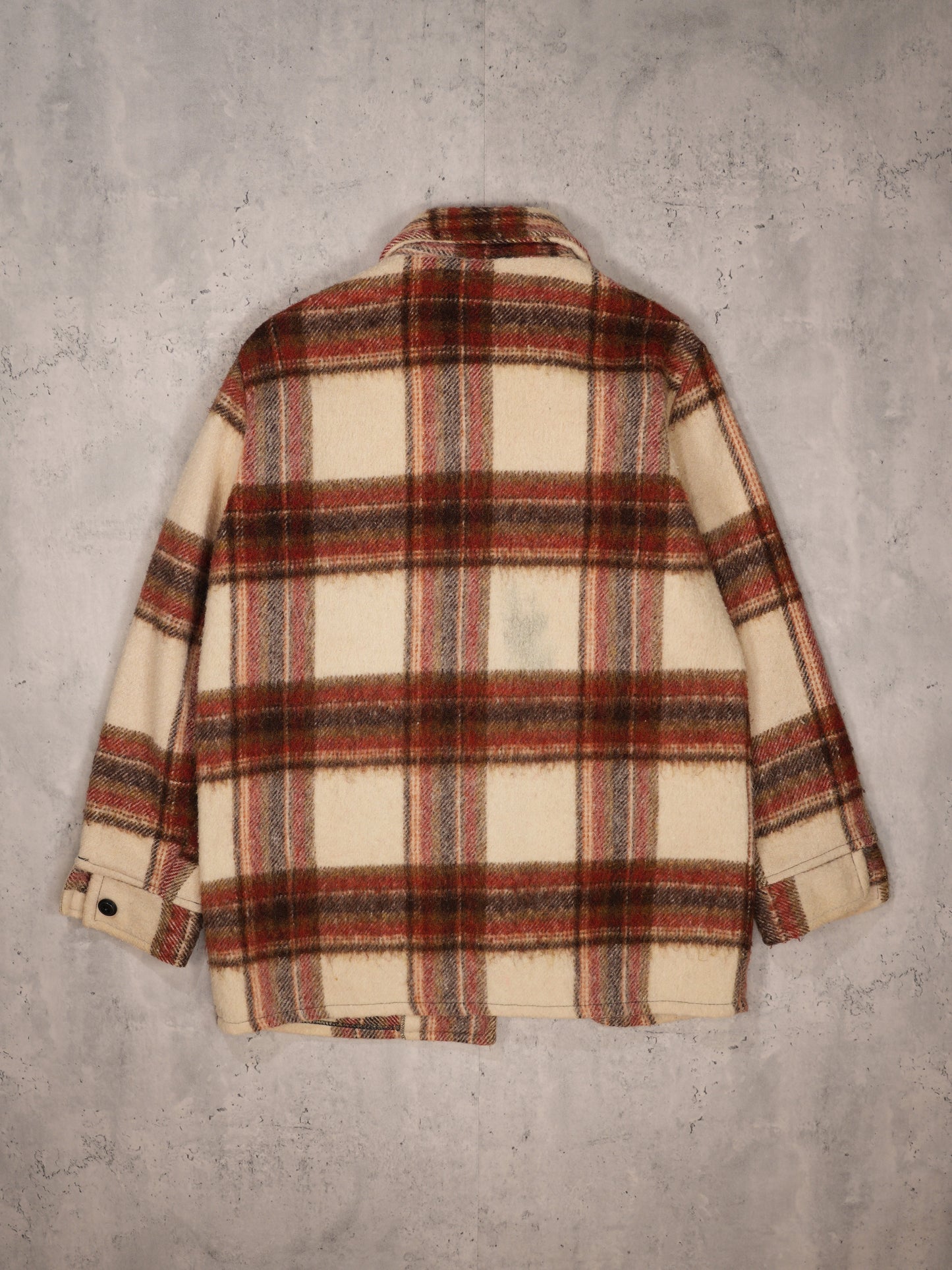 Vintage 1950s - Plaid Wool Jacket