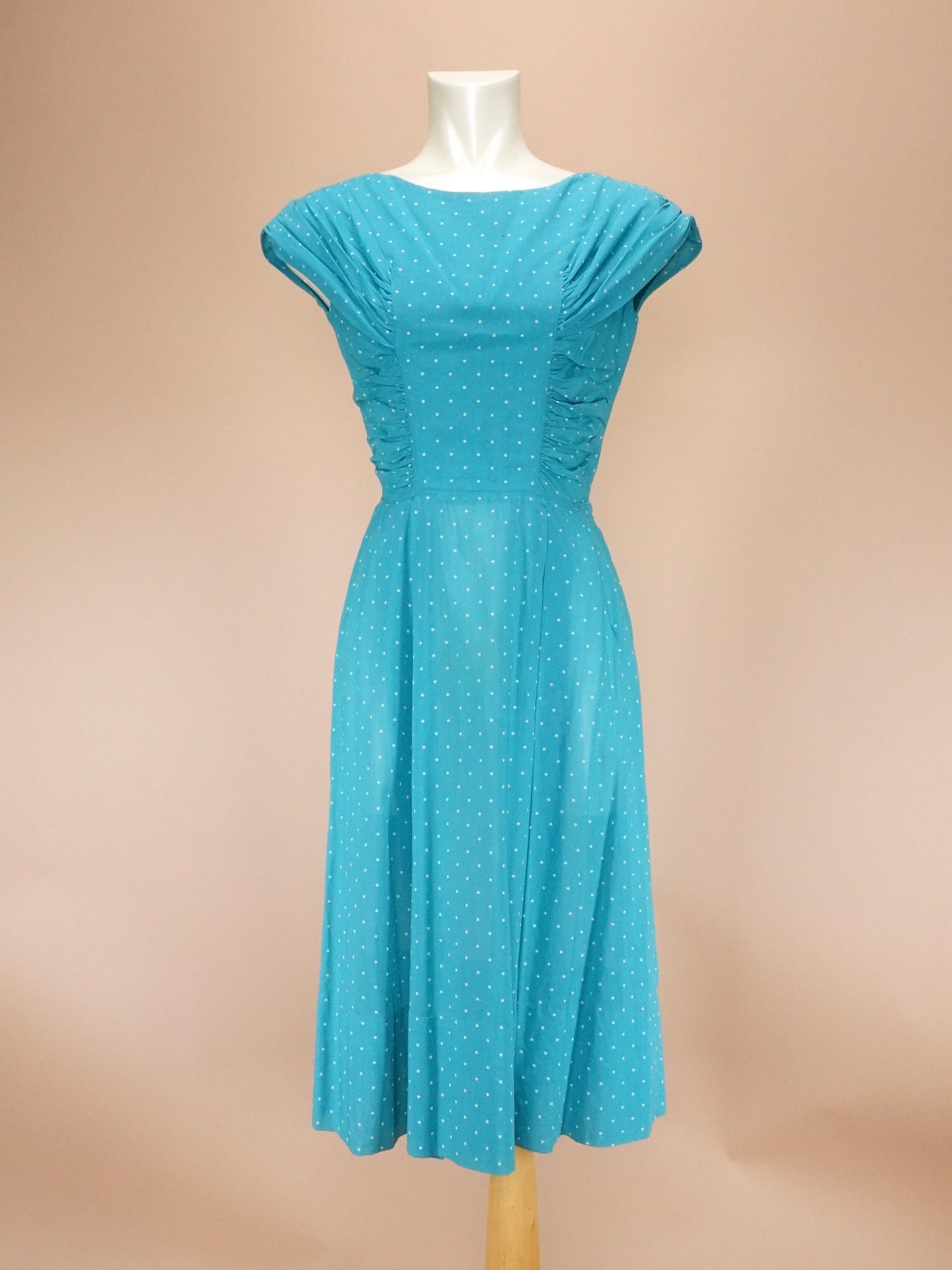 Vintage 1950s | Swiss Dot Dress Set w/ Bolero & Belt