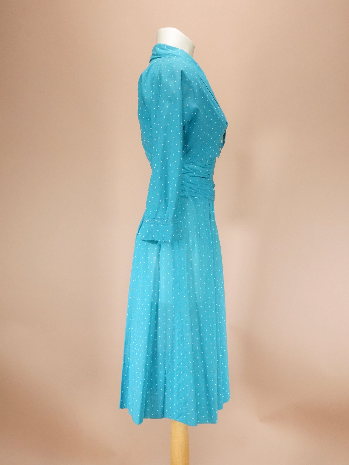 Vintage 1950s | Swiss Dot Dress Set w/ Bolero & Belt