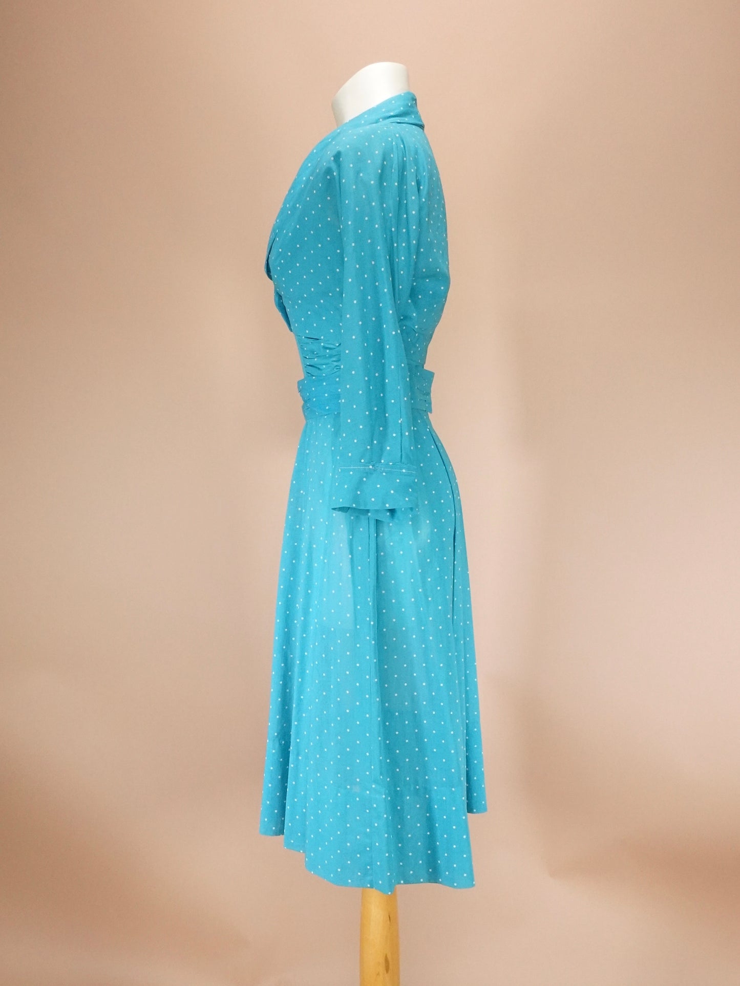 Vintage 1950s | Swiss Dot Dress Set w/ Bolero & Belt